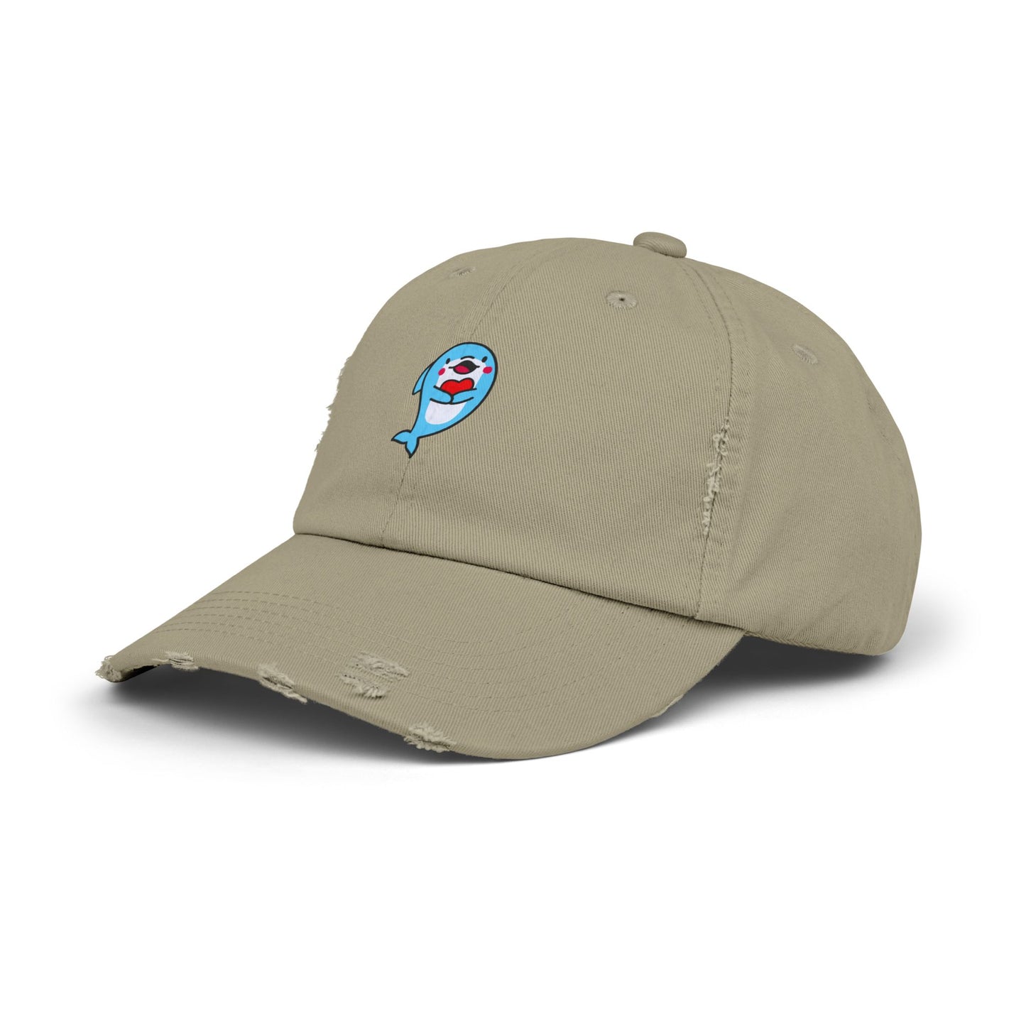 Dolphin Vintage Distressed Dad Hat Unisex Adjustable Cotton Twill Baseball Cap for Casual Everyday Wear