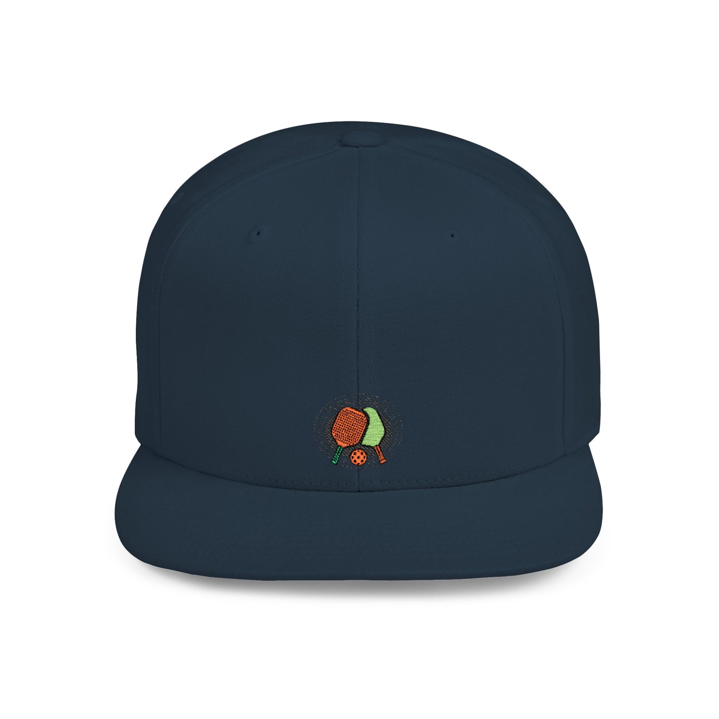 Icons Embroidered Pickle Ball Flat Bill Snapback – Lightweight, Custom Fit, Premium Quality