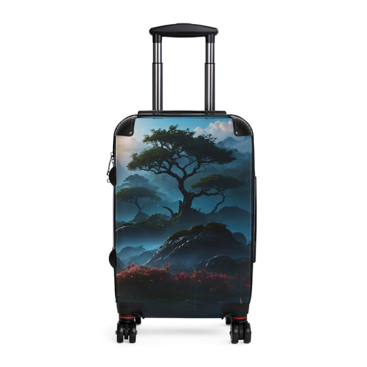 Nature Lake Forest Mountain Art Carry-On Suitcase - Stylish Luggage for Travelers