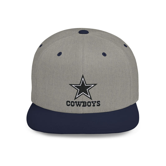 Dallas Cowboys Blue And Silver Flat Bill Snapback – Lightweight, Custom Fit, Premium Quality