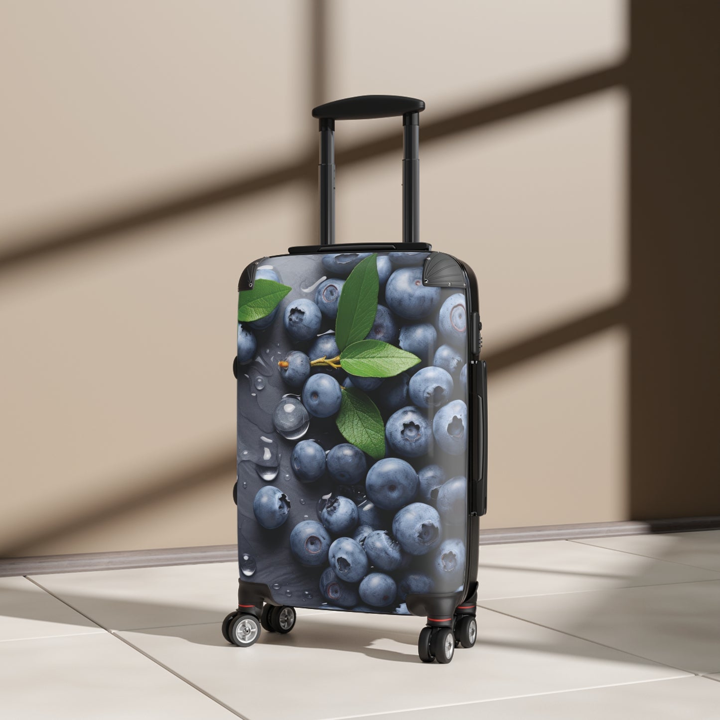 Nature Summer Blue Berries Carry-On Suitcase - Stylish Luggage for Travelers