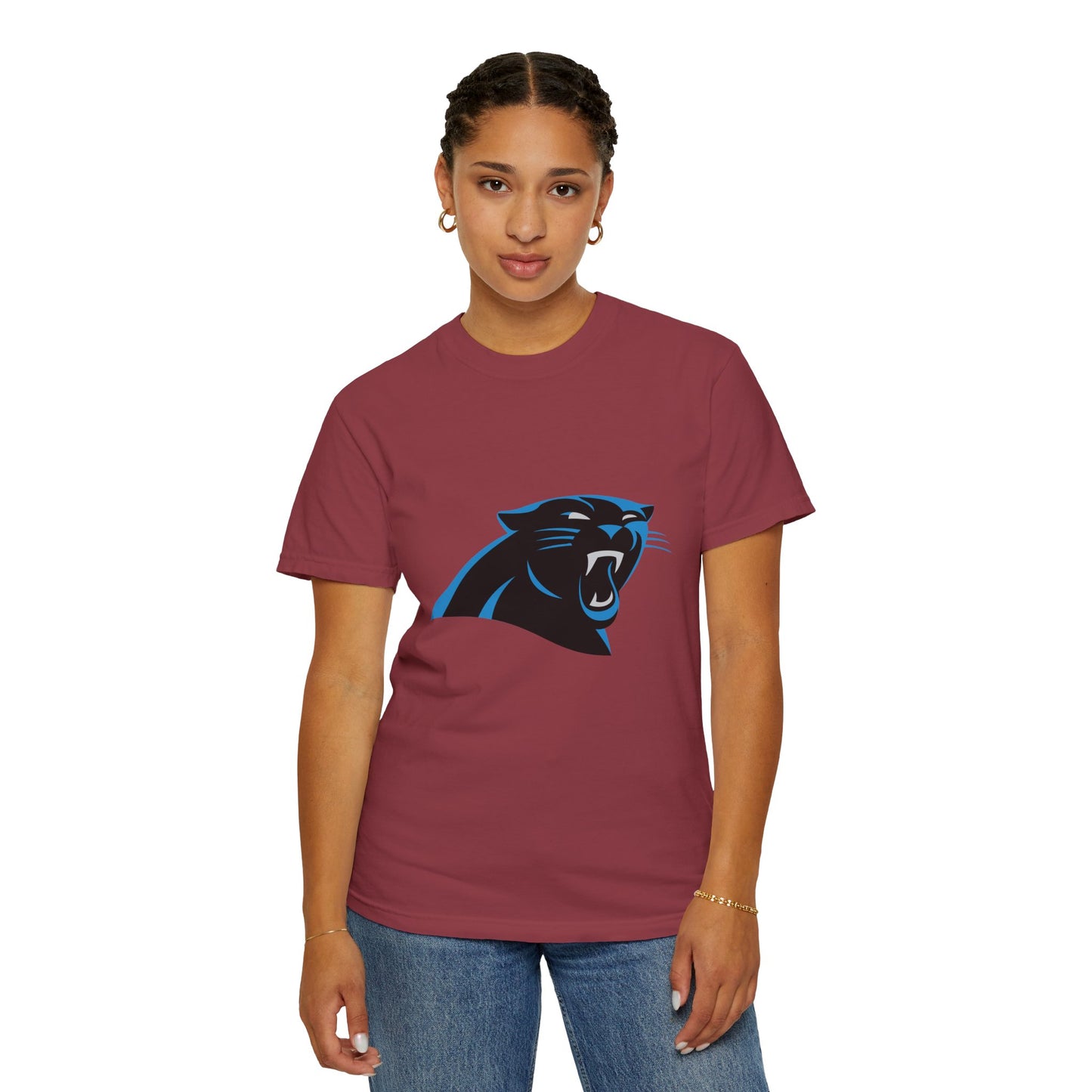 Carolina Panthers Go Panthers Garment-Dyed T-Shirt – Premium Cotton Tee for Customization