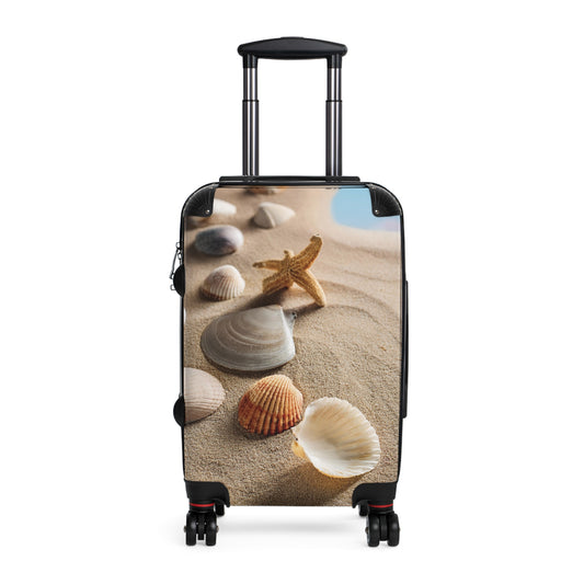 Nature Summer Seashells And Starfish Carry-On Suitcase - Stylish Luggage for Travelers