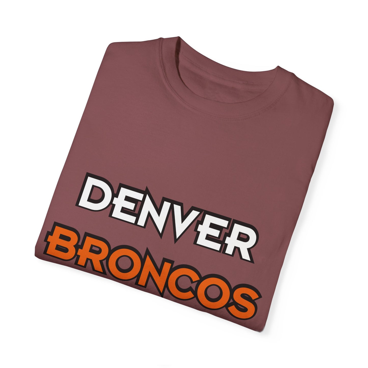 Denver Broncos Pride Garment-Dyed T-Shirt – Premium Cotton Tee for Customization