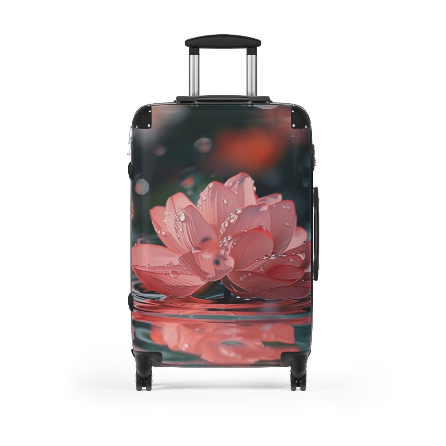 Nature Flowers Floral Animated Lotus Art Carry-On Suitcase - Stylish Luggage for Travelers
