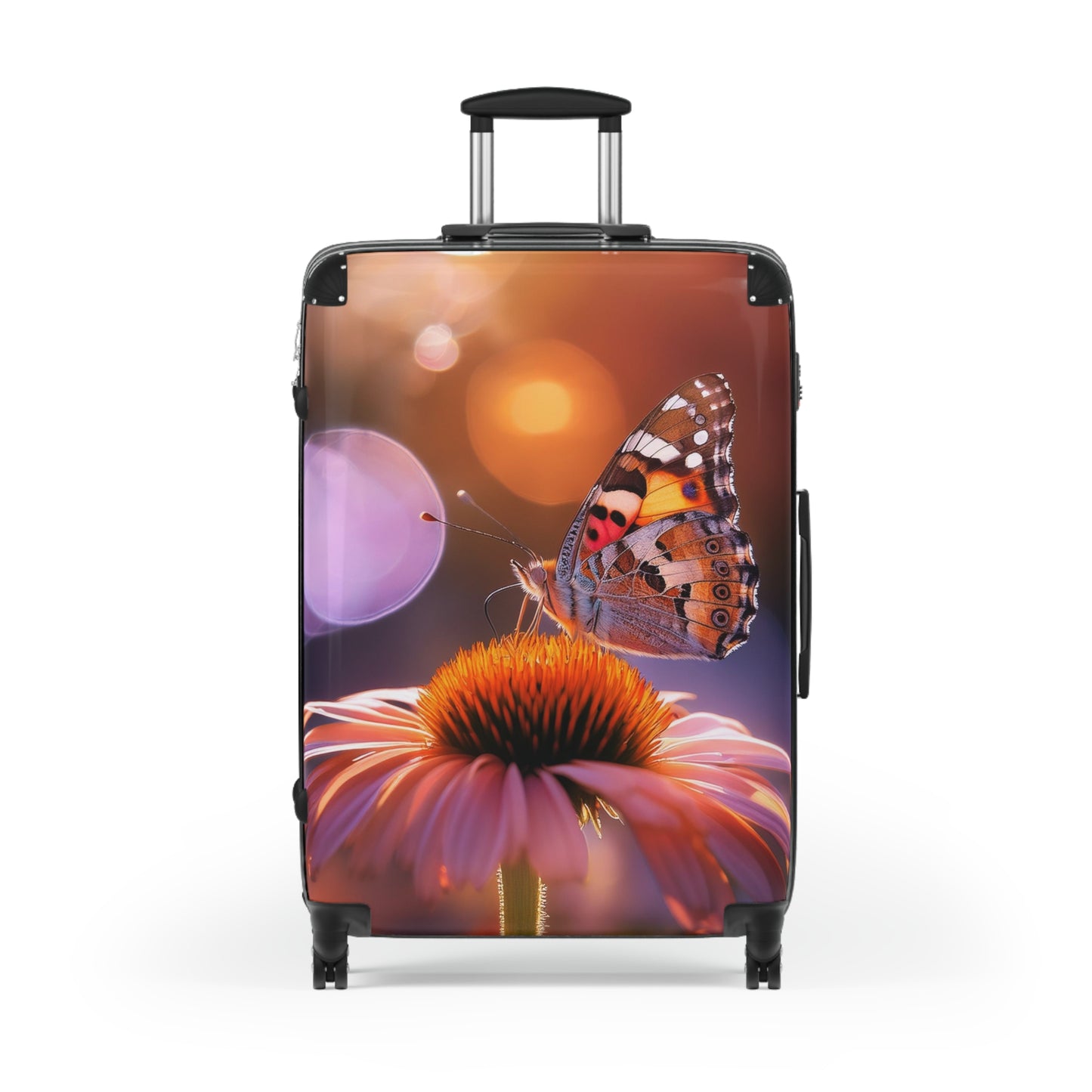 Nature Butterflies Flower Art Carry-On Suitcase - Stylish Luggage for Travelers