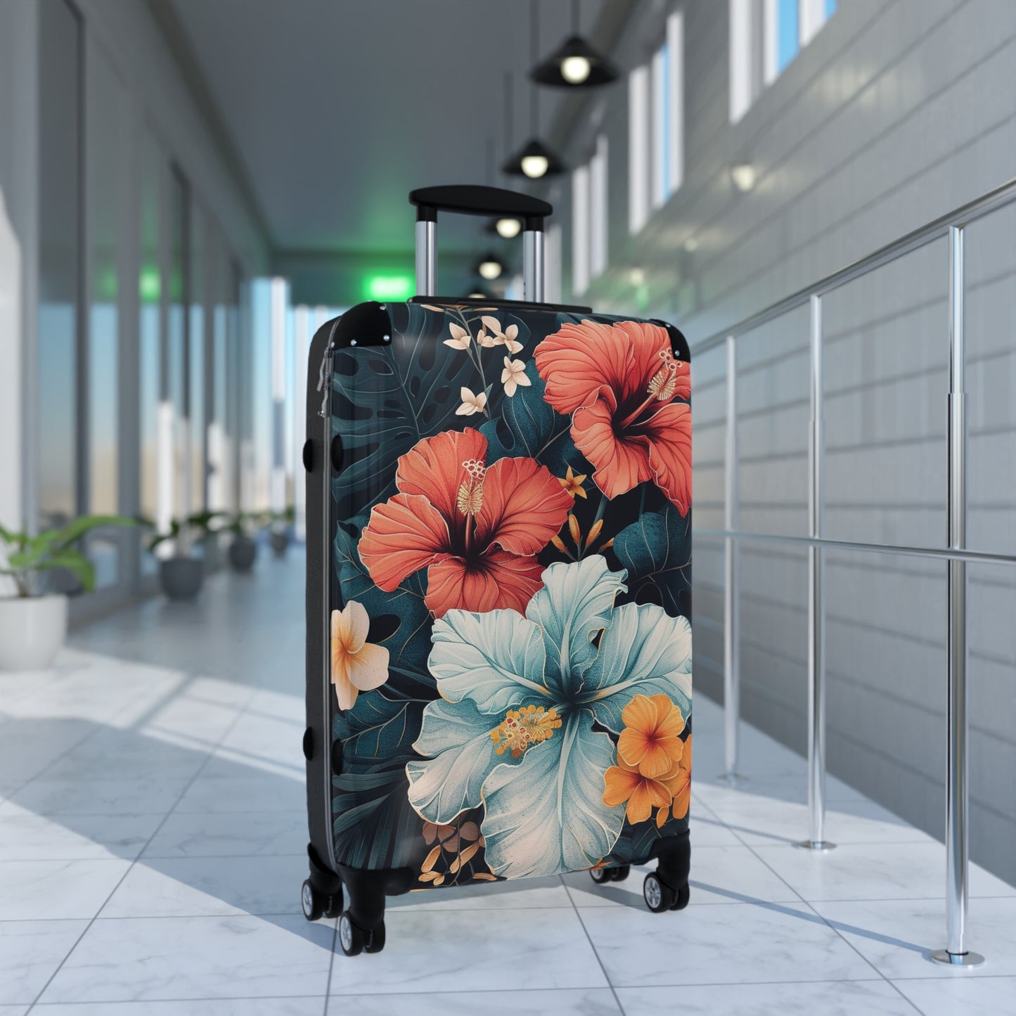 Nature Flowers Floral Animated Flower Art Carry-On Suitcase - Stylish Luggage for Travelers