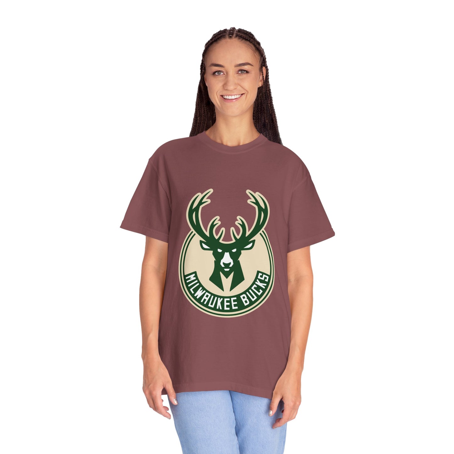 Milwaukee Bucks NBA Garment-Dyed T-Shirt – Premium Cotton Tee for Customization
