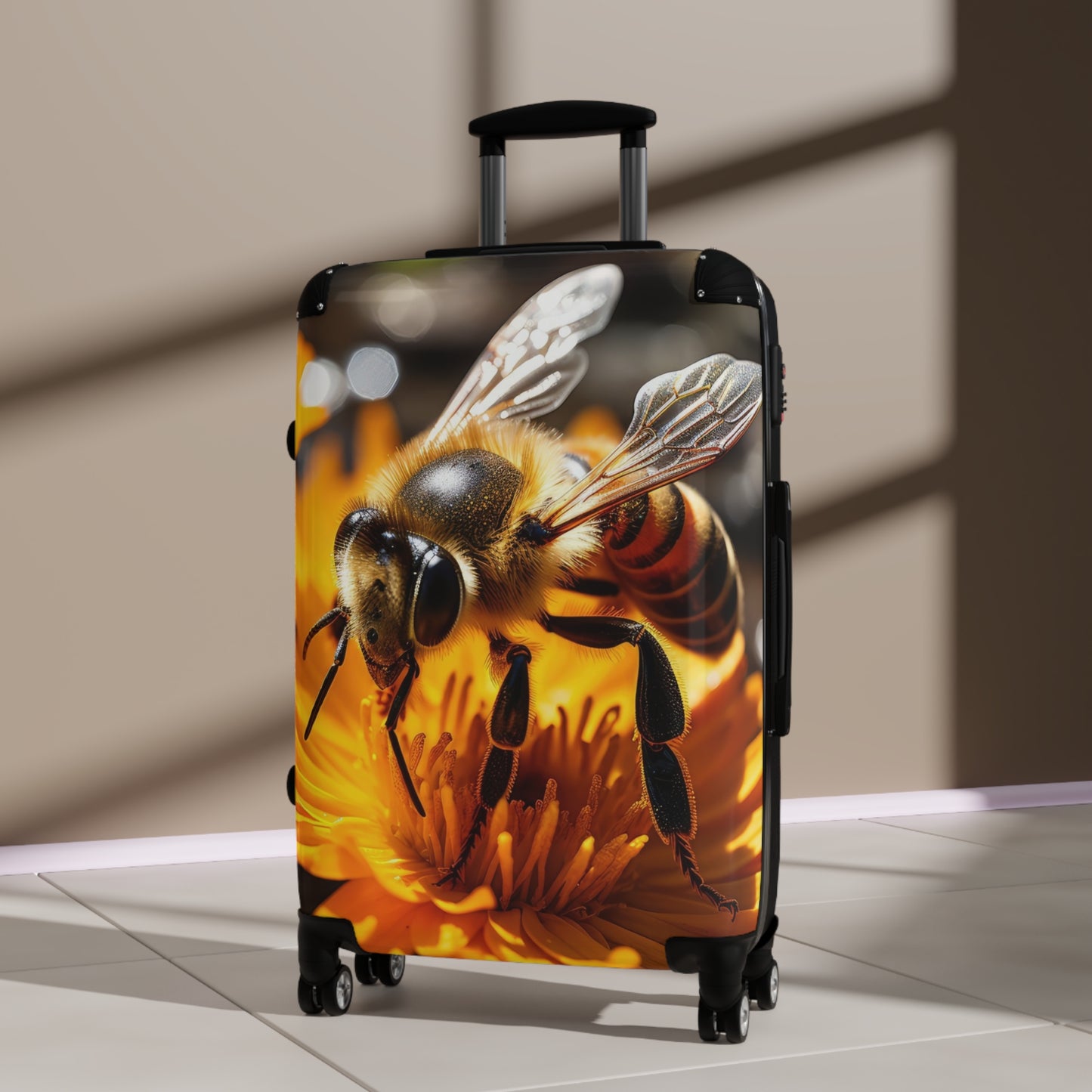 Nature Bees Collect Pollen Art Carry-On Suitcase - Stylish Luggage for Travelers