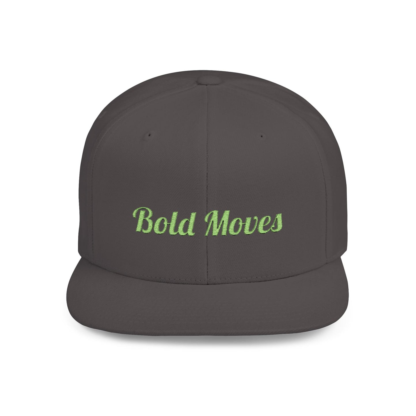 Text Bold Move Flat Bill Snapback – Lightweight, Custom Fit, Premium Quality