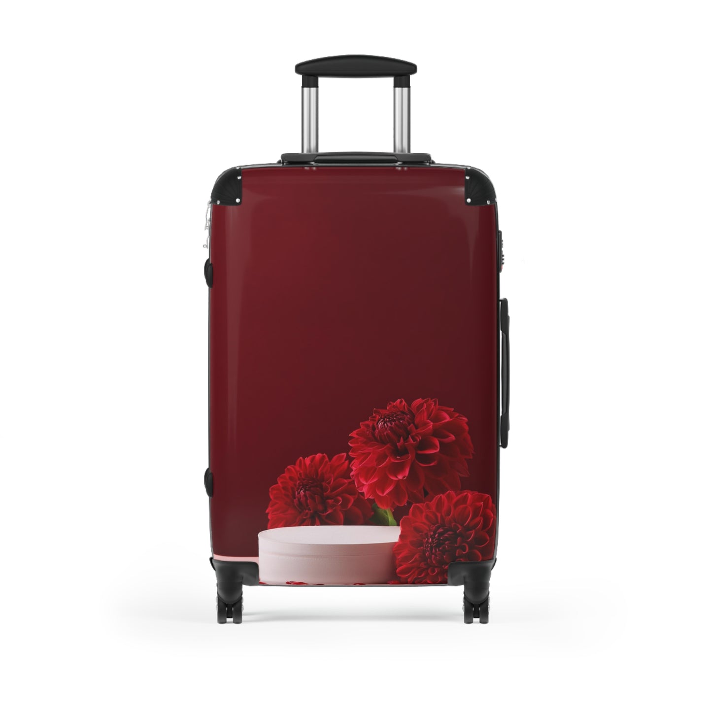Nature Flowers Floral Red Art Carry-On Suitcase - Stylish Luggage for Travelers