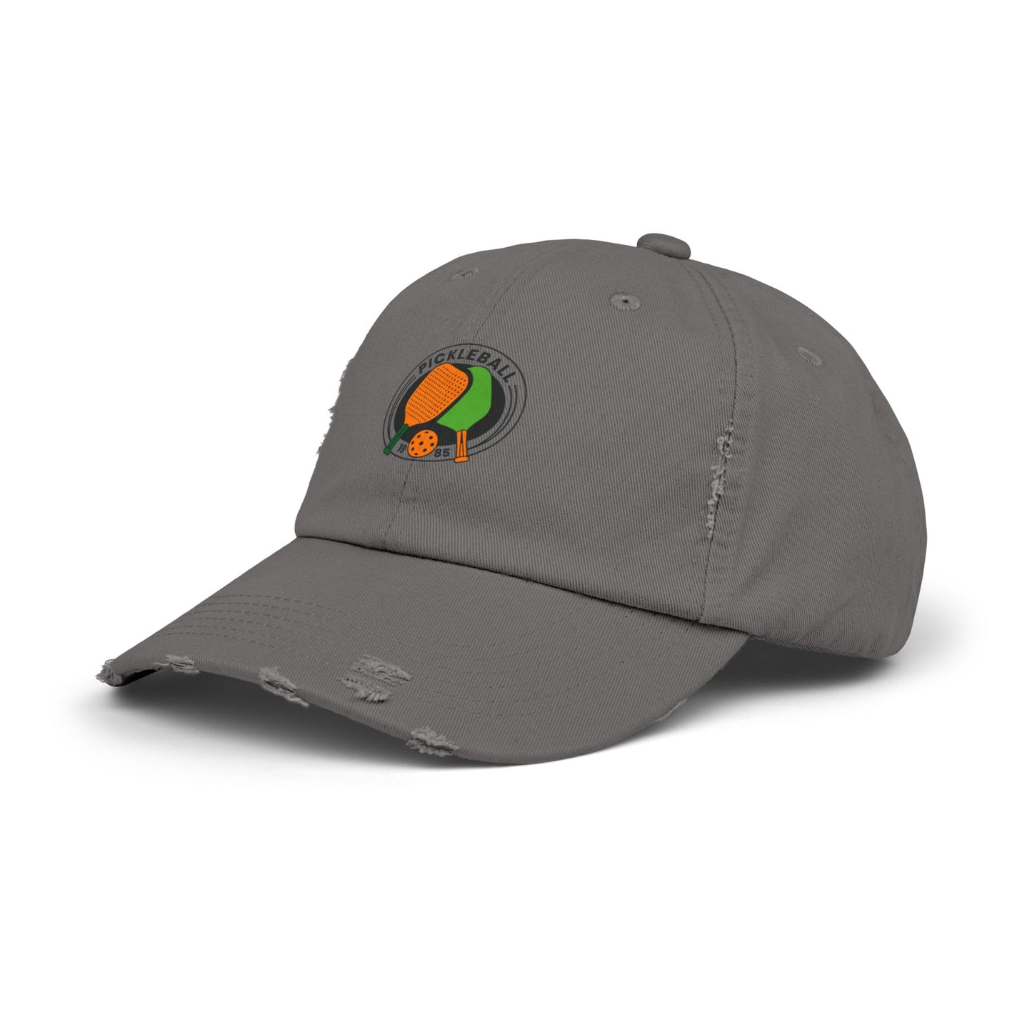 Pickle Ball 1985 Vintage Distressed Dad Hat Unisex Adjustable Cotton Twill Baseball Cap for Casual Everyday Wear