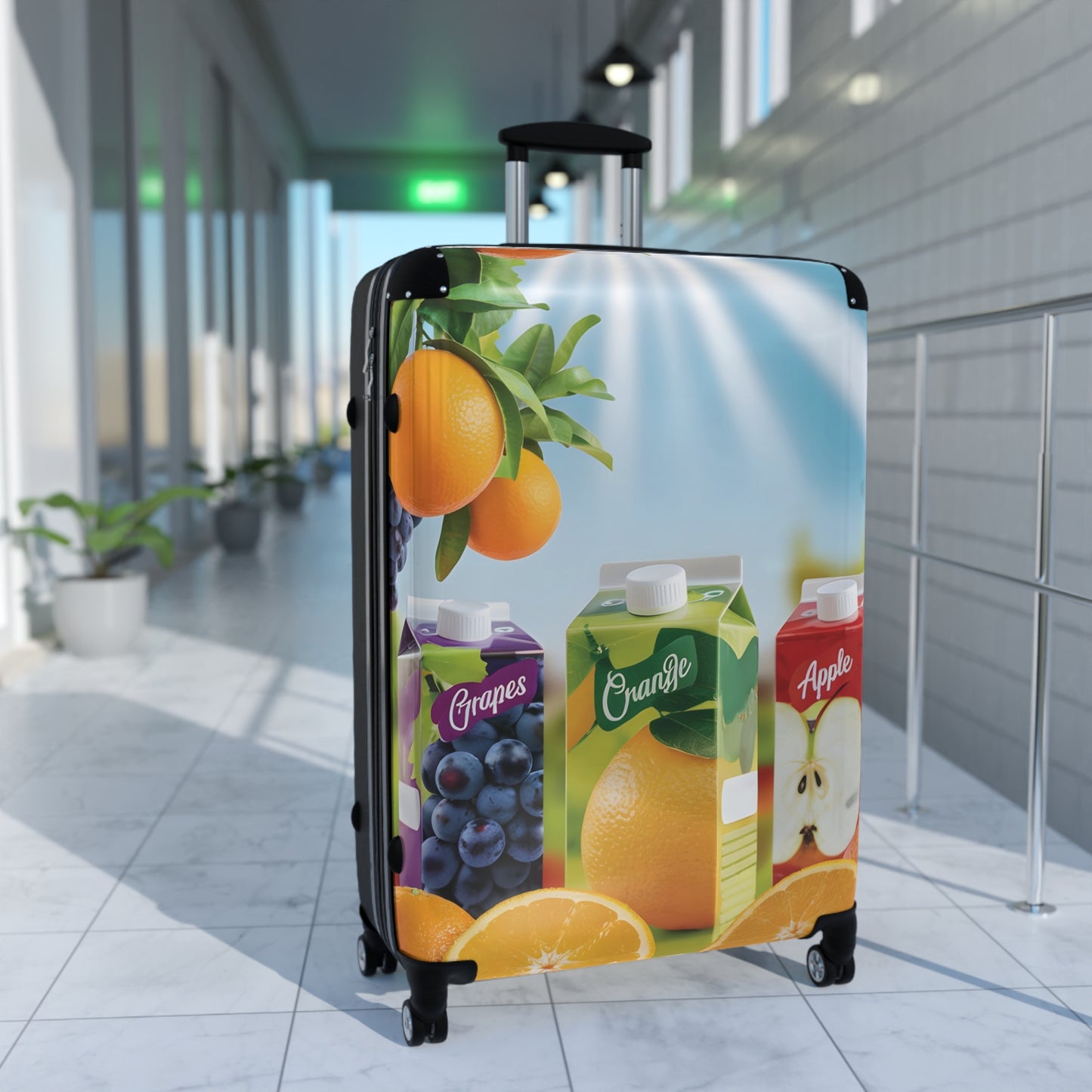 Nature Summer Tropicana Fruit Juice Carry-On Suitcase - Stylish Luggage for Travelers