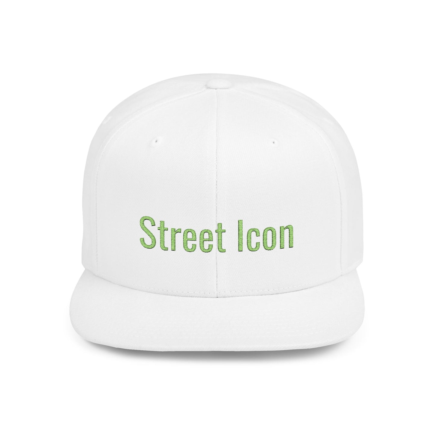 Text Street Icon Flat Bill Snapback – Lightweight, Custom Fit, Premium Quality