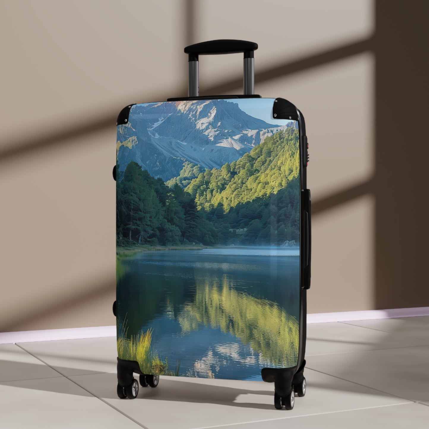 Nature Mountain Reflecting Art Carry-On Suitcase - Stylish Luggage for Travelers