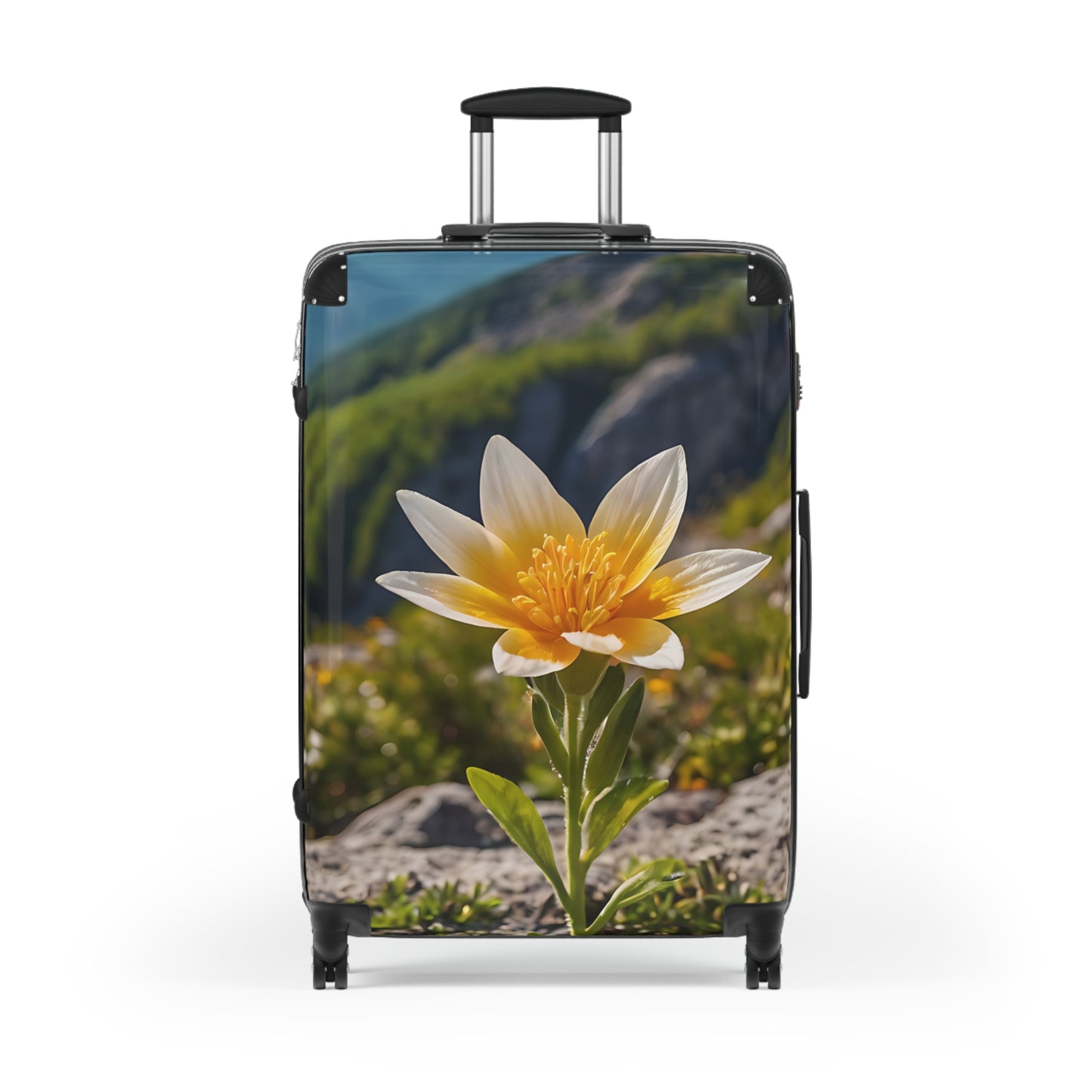 Nature Flowers Floral Luminous Carry-On Suitcase - Stylish Luggage for Travelers