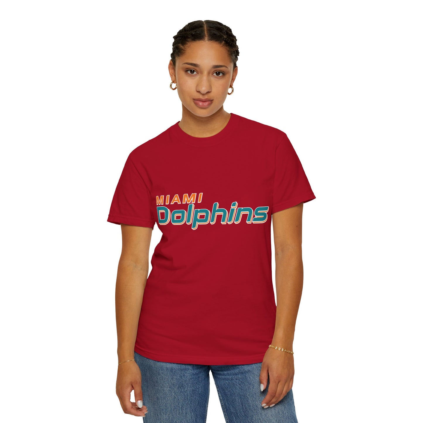 Miami Dolphins Garment-Dyed T-Shirt – Premium Cotton Tee for Customization