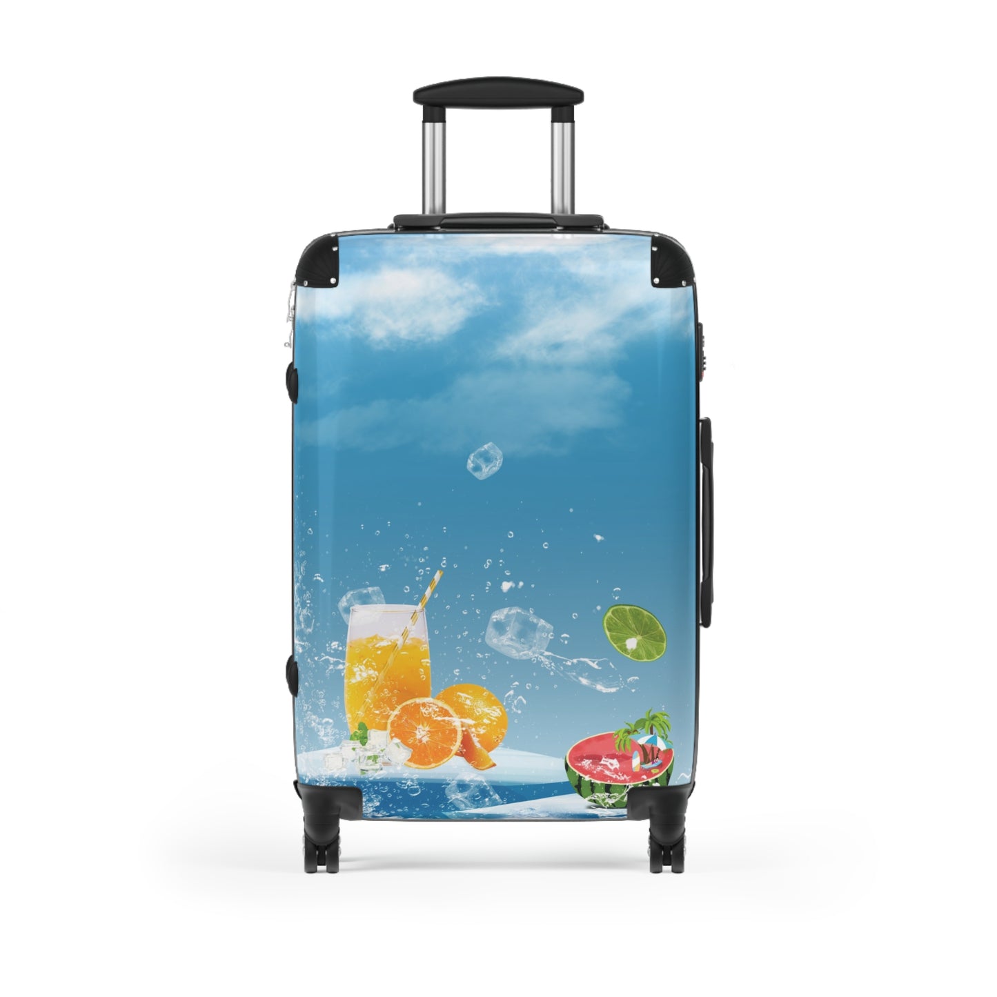 Nature Summer Watermelon Blue Refreshing Art Carry-On Suitcase - Stylish Luggage for Travelers