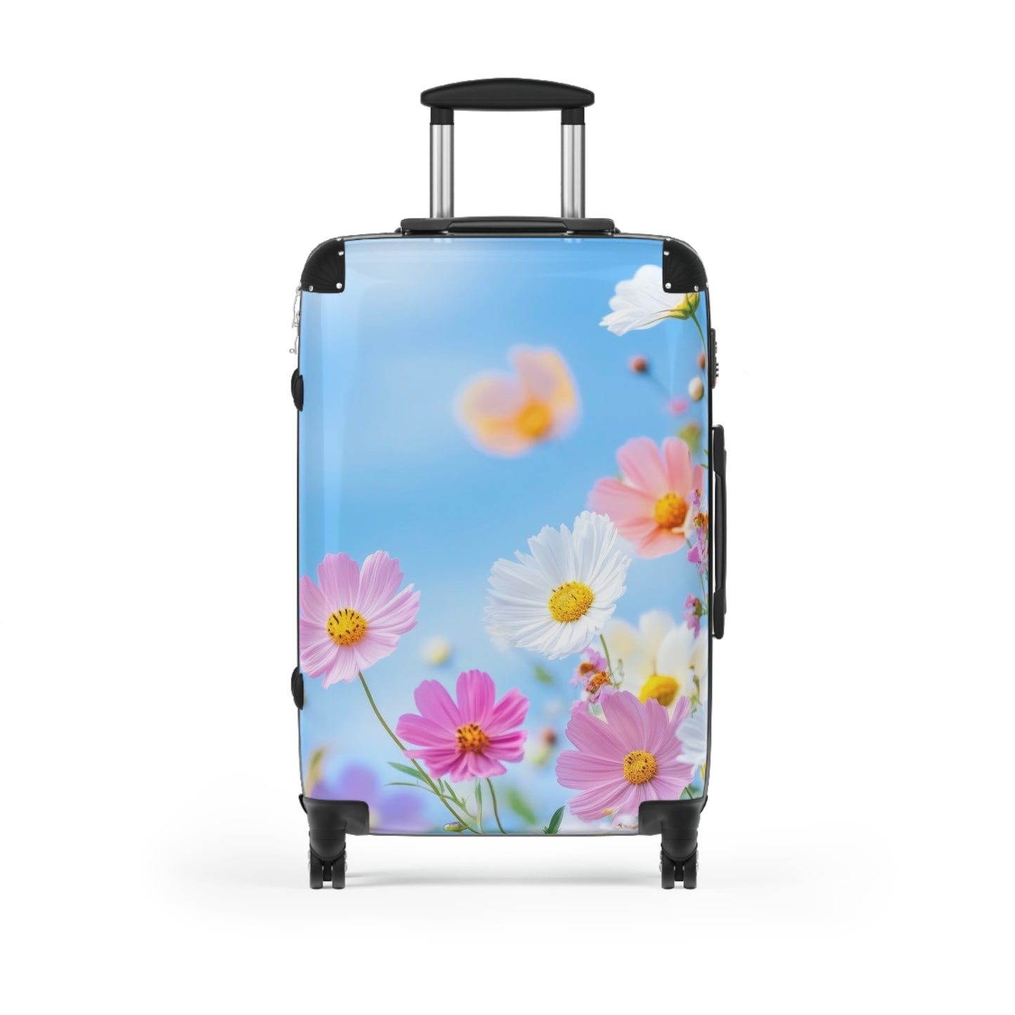 Nature Flowers Floral Vibrant Wild Flowers Art Carry-On Suitcase - Stylish Luggage for Travelers