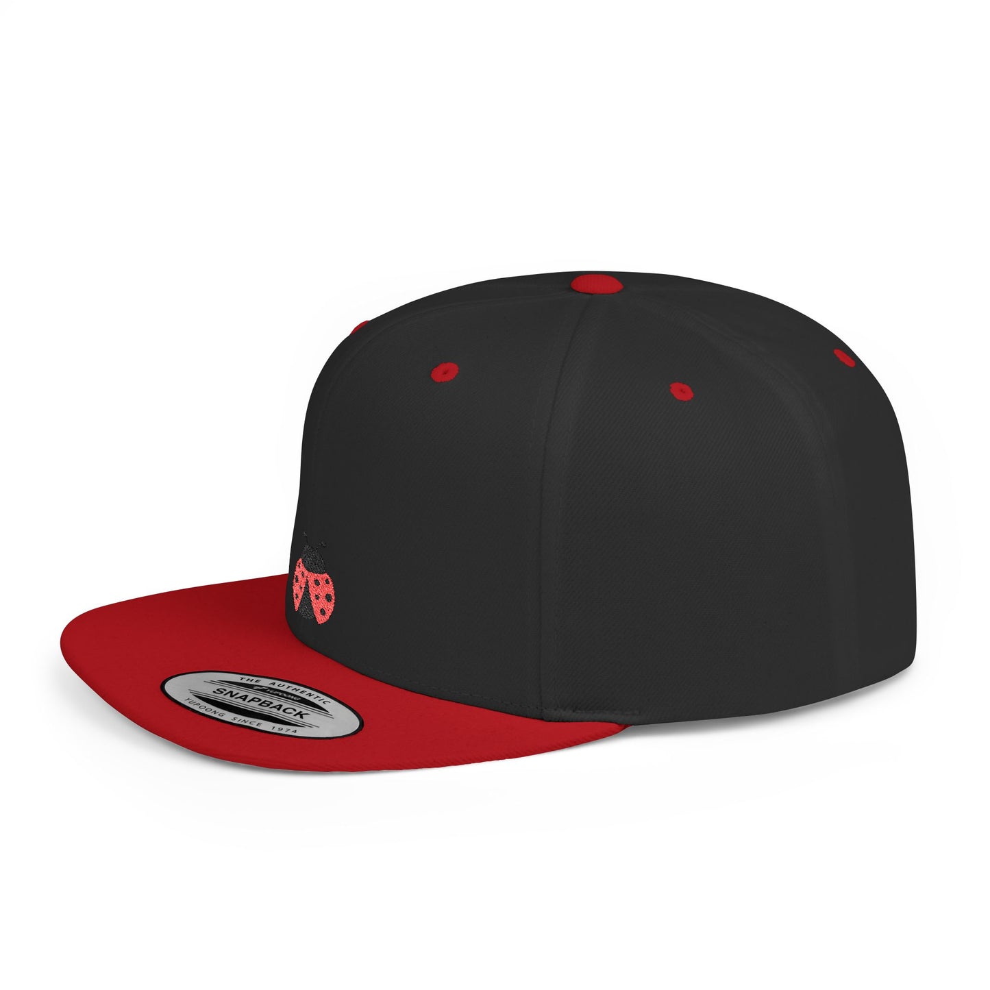 Icons Embroidered Lady Bird Flat Bill Snapback – Lightweight, Custom Fit, Premium Quality