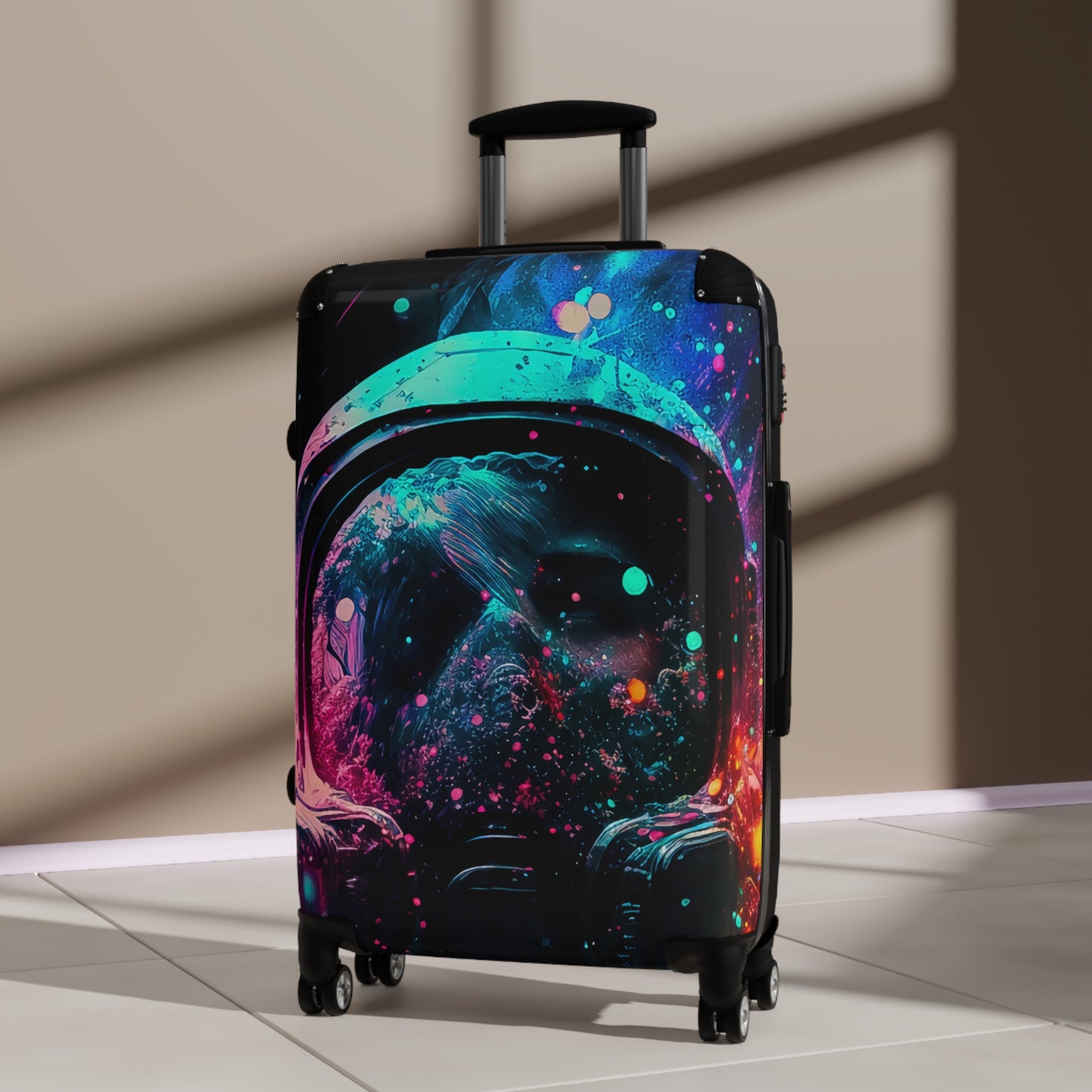 Space Astronaut Colorful Carry-On Suitcase - Stylish Luggage for Travelers