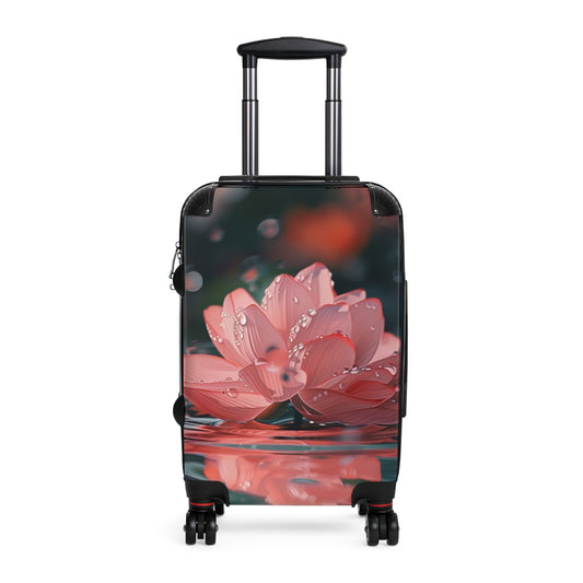 Nature Flowers Floral Animated Lotus Art Carry-On Suitcase - Stylish Luggage for Travelers