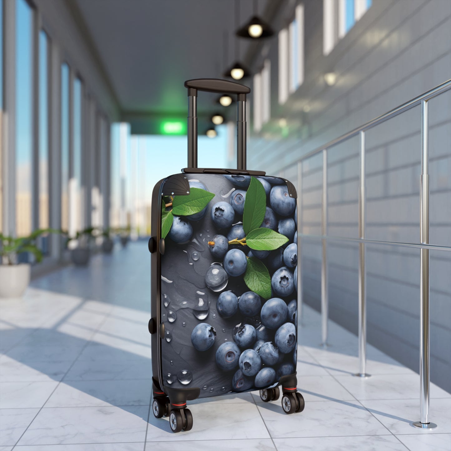 Nature Summer Blue Berries Carry-On Suitcase - Stylish Luggage for Travelers