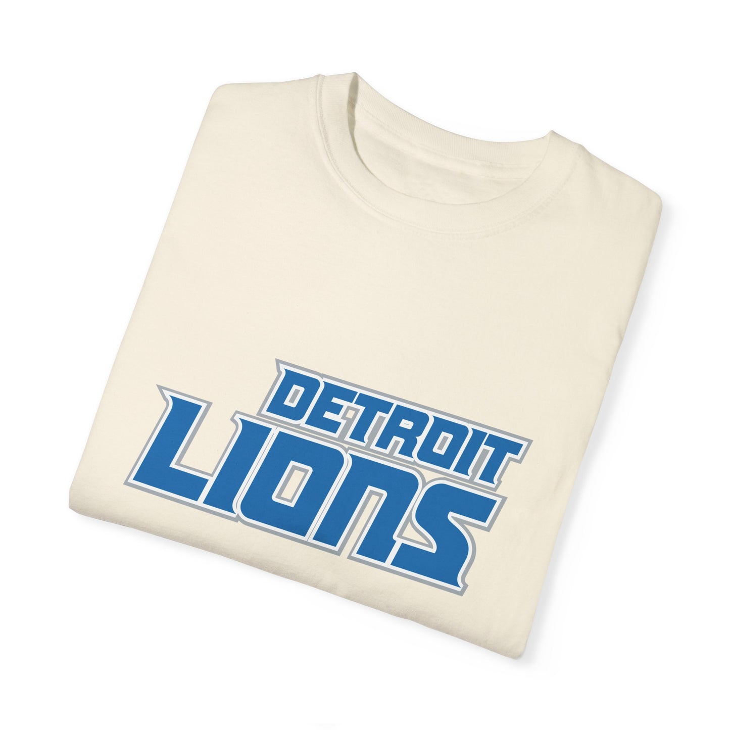 Detroit Lions Merchandise Garment-Dyed T-Shirt – Premium Cotton Tee for Customization