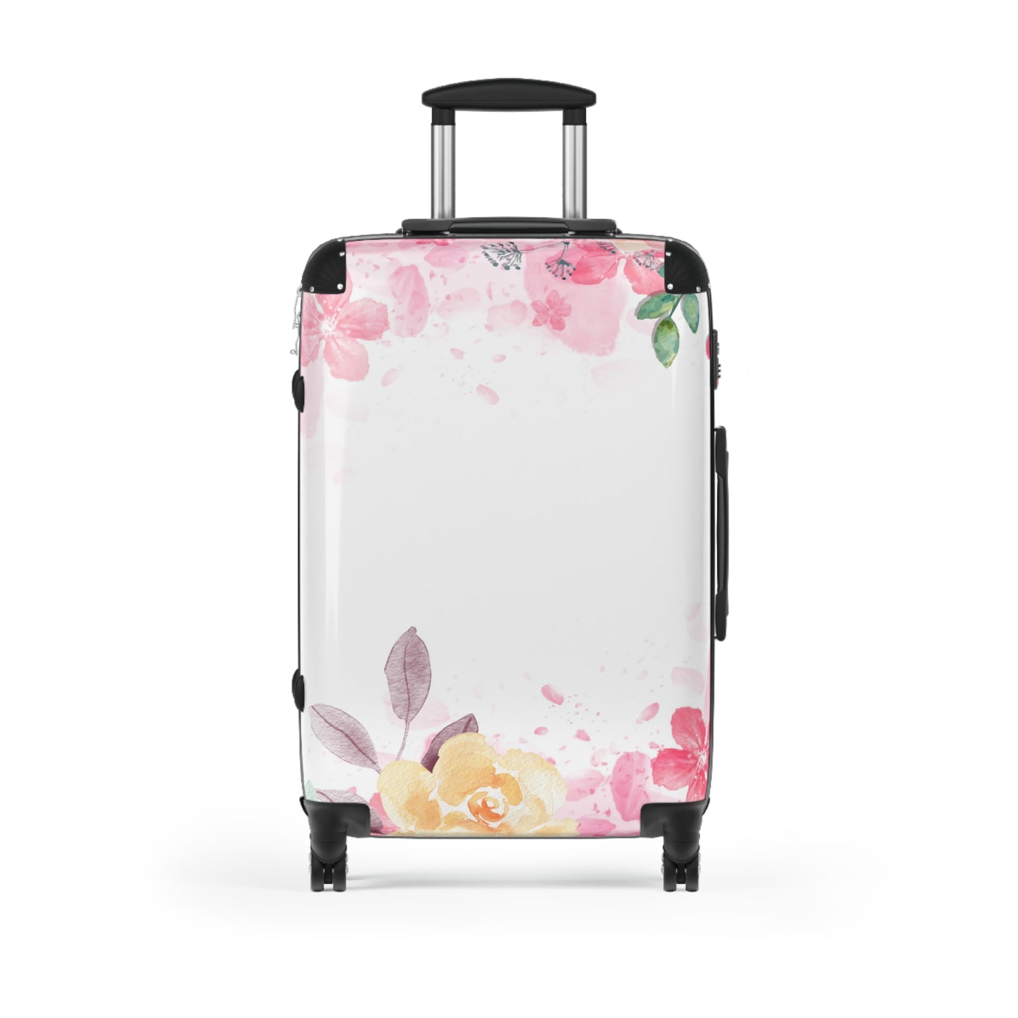 Nature Flowers Floral Petal Wreath Art Carry-On Suitcase - Stylish Luggage for Travelers