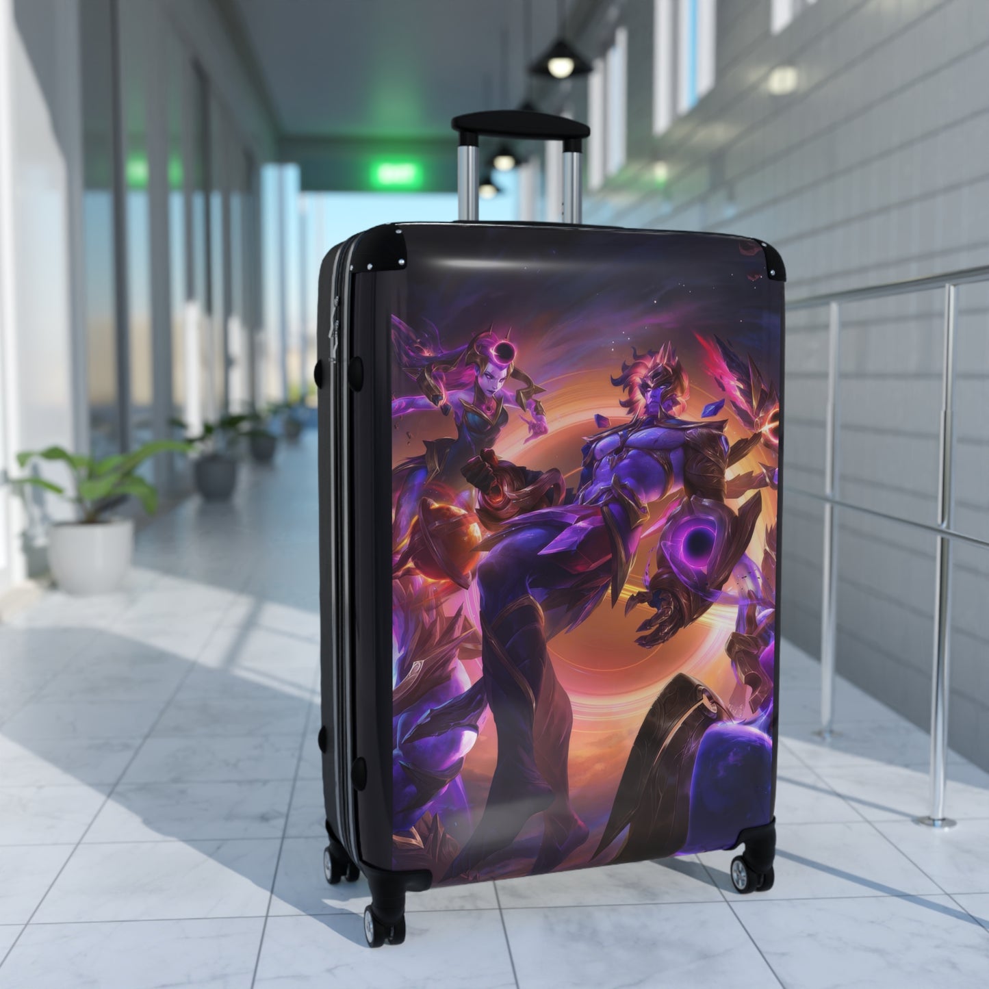 Video Games League of Legends Dark Star Carry-On Suitcase - Stylish Luggage for Travelers
