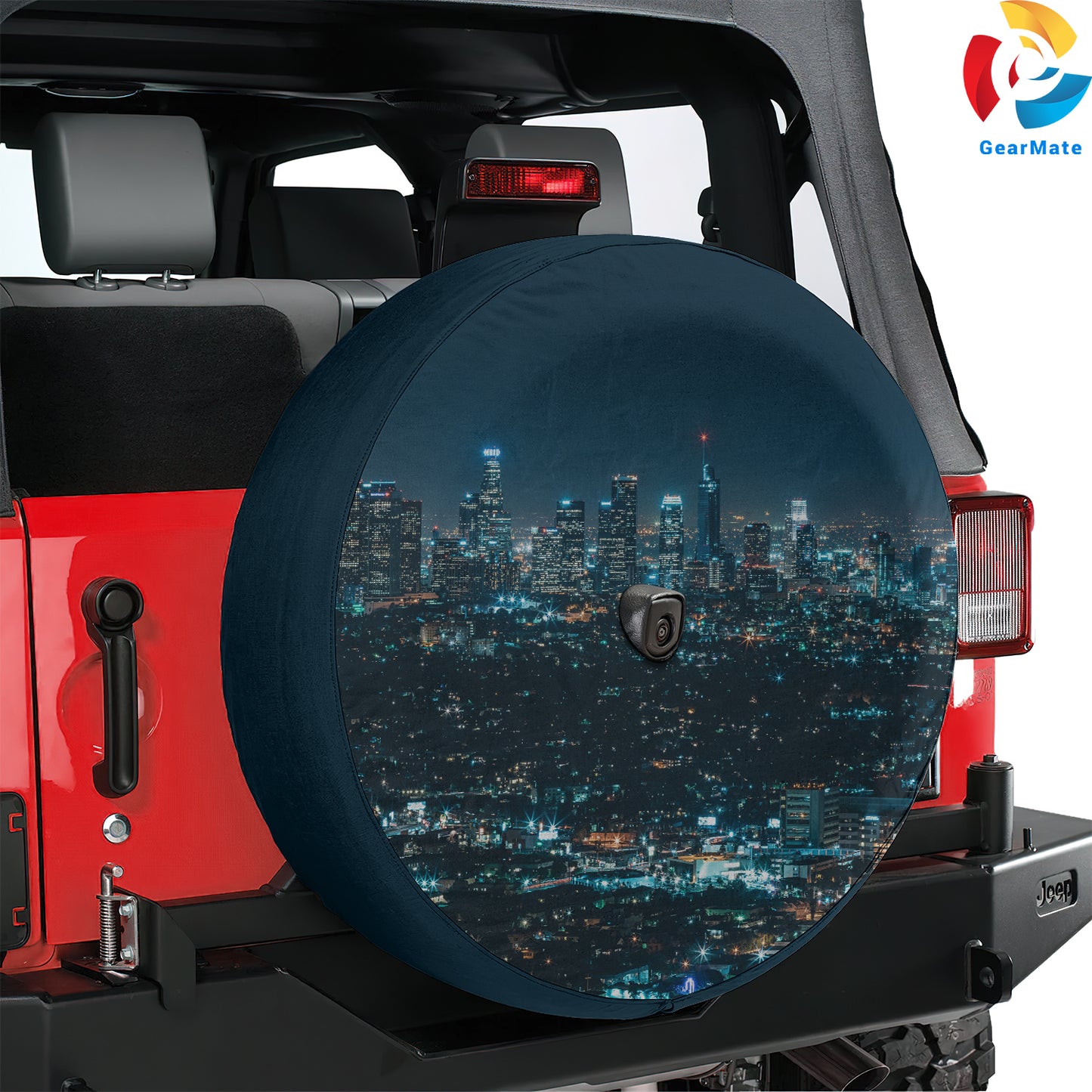 Los Angeles City Spare Tire Cover – Premium Waterproof UV Resistant Protector