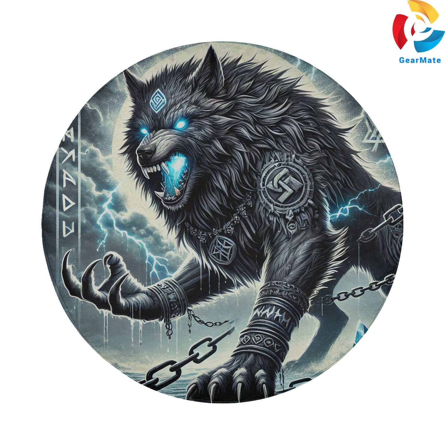 Fenrir the Wolf Spare Tire Cover – Premium Waterproof UV Resistant Protector