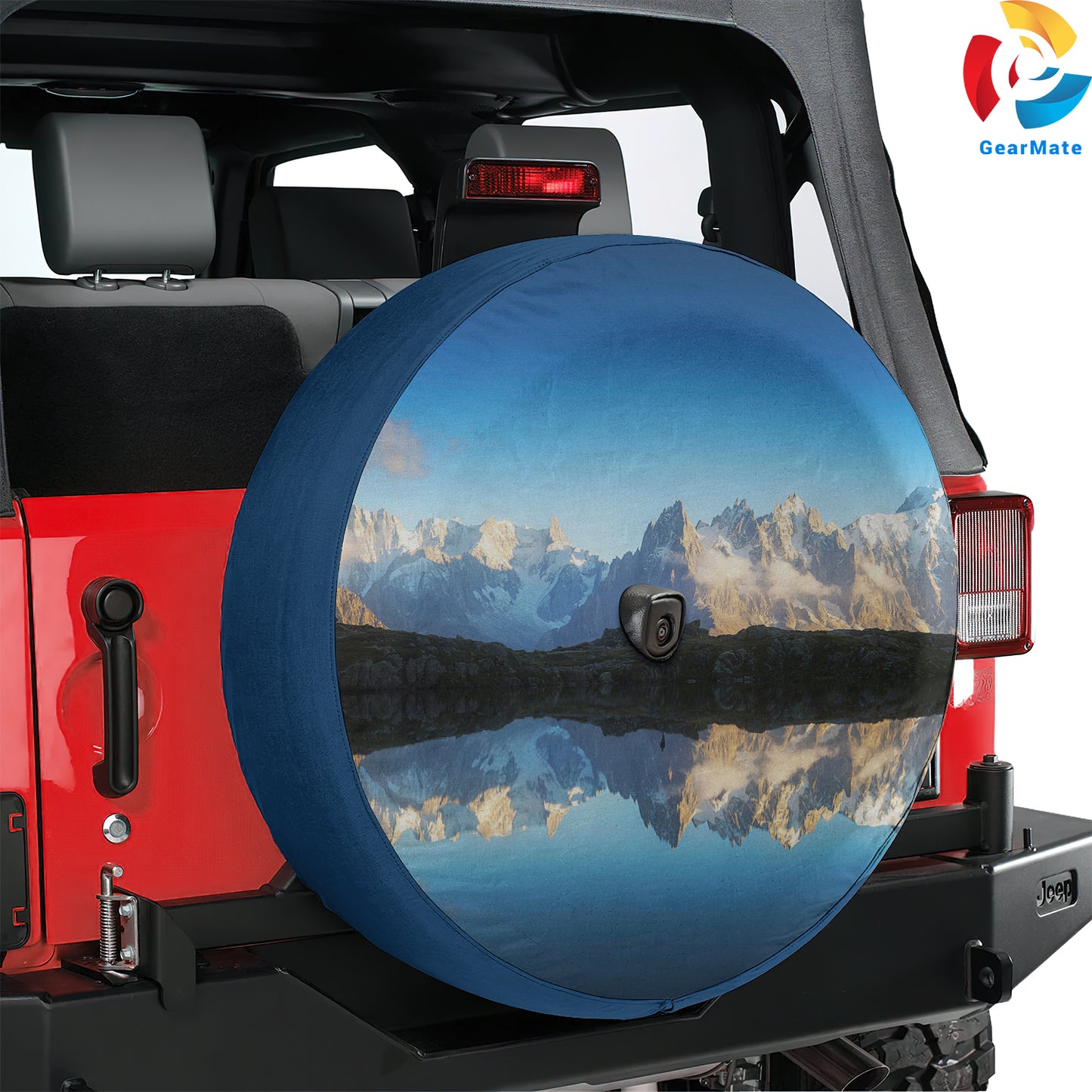 Mont Blanc Massif Alps Mountains Spare Tire Cover – Premium Waterproof UV Resistant Protector