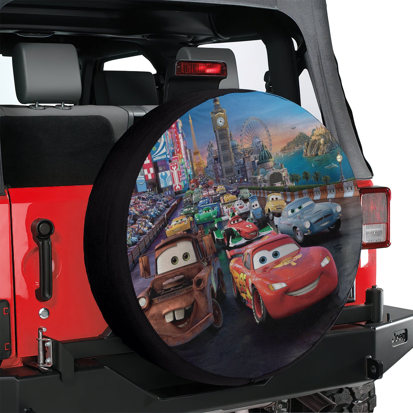 Pixar Cars Spare Tire Cover – Premium Waterproof UV Resistant Protector