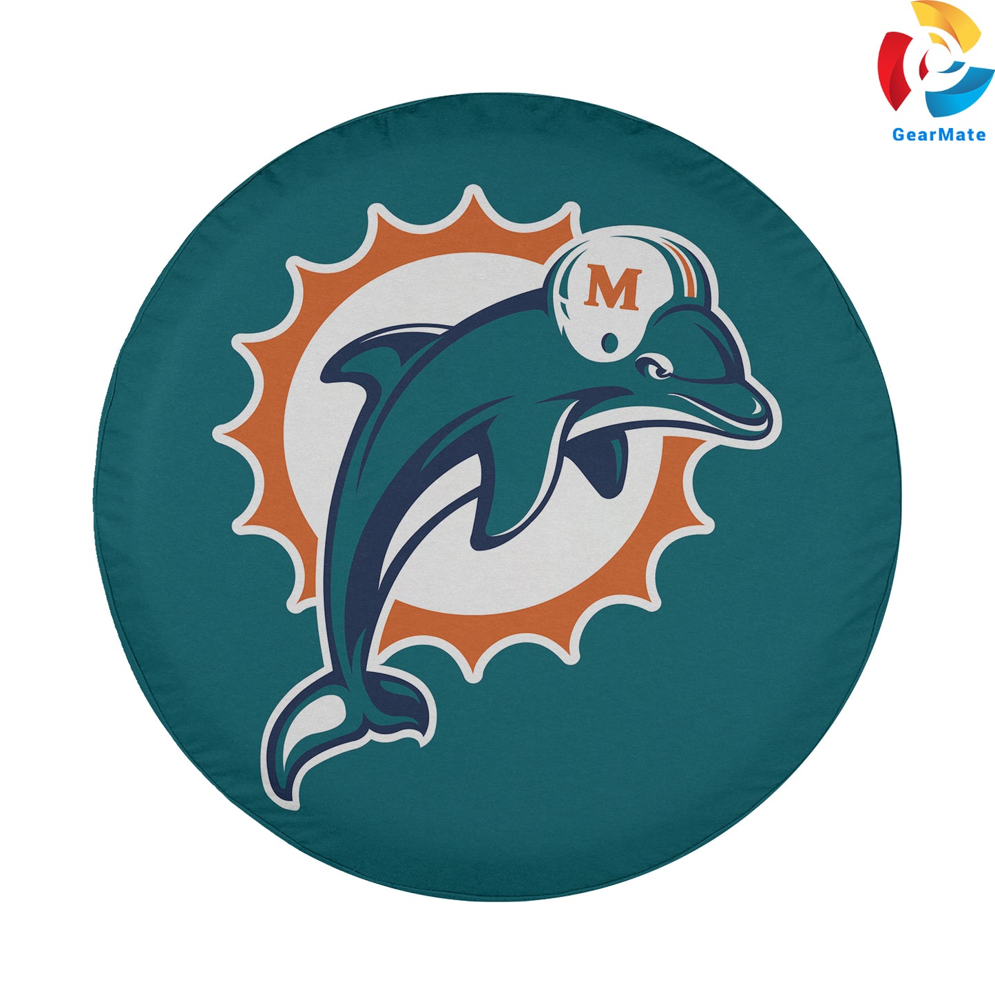 Miami Dolphins Gear Spare Tire Cover – Premium Waterproof UV-Resistant Protector