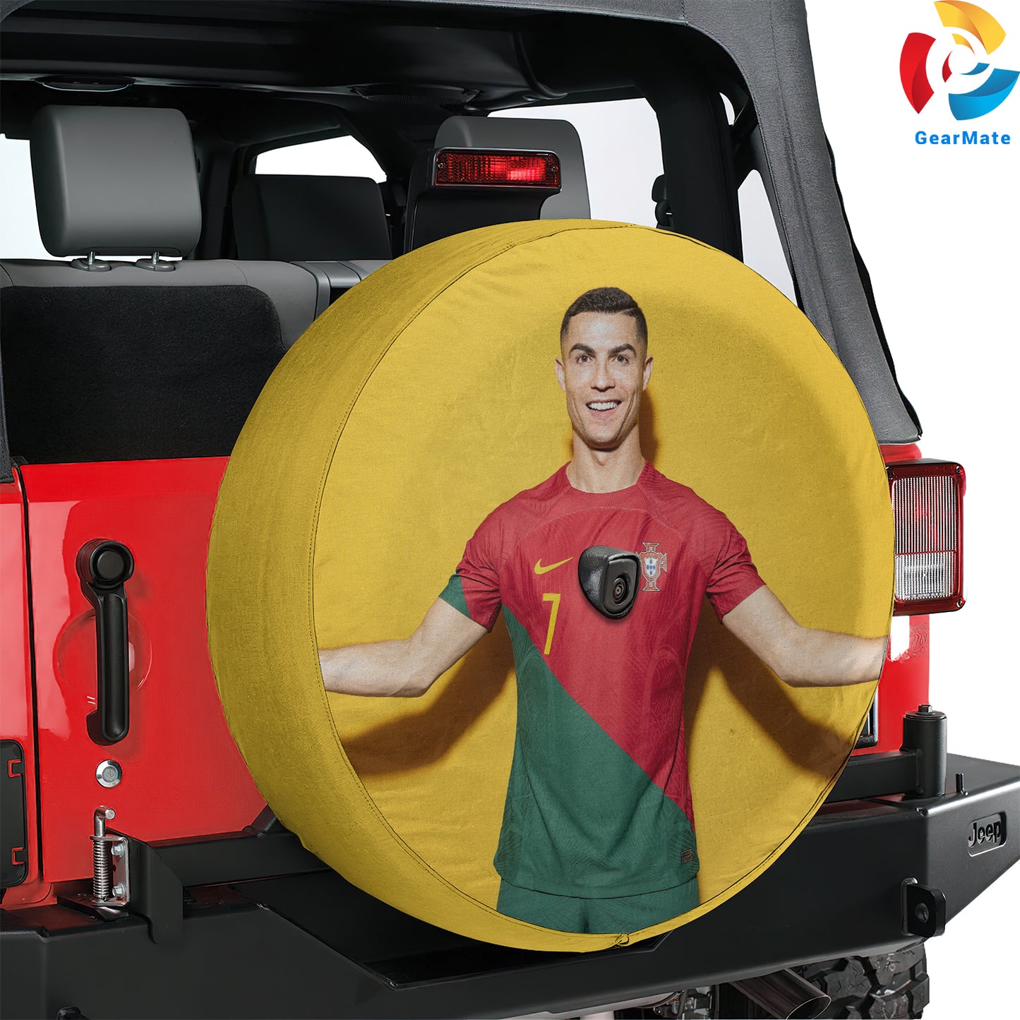 Cristiano Ronaldo CR7 Spare Tire Cover – Premium Waterproof UV Resistant Protector