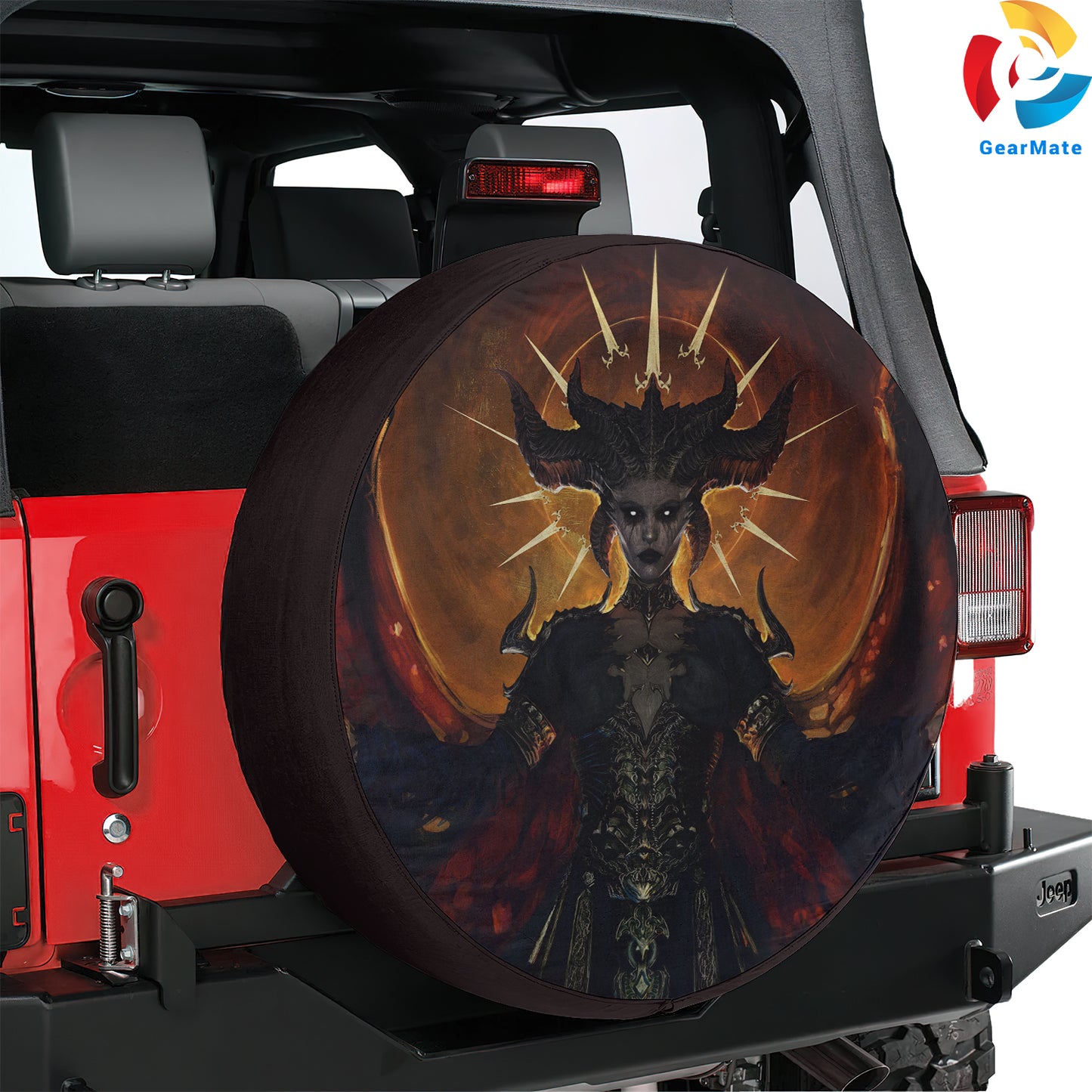 Diablo 4 Video Games Spare Tire Cover – Premium Waterproof UV Resistant Protector