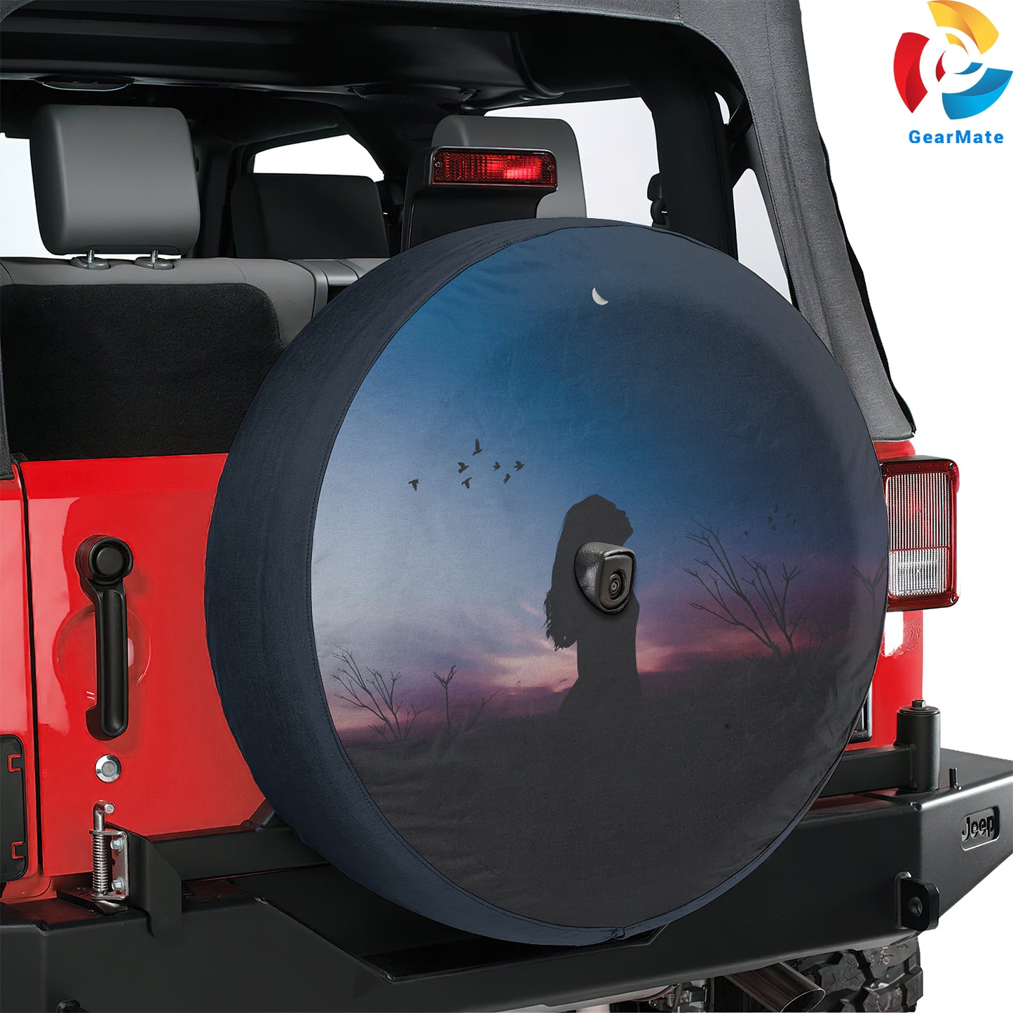 Full Moon Spare Tire Cover – Premium Waterproof UV Resistant Protector