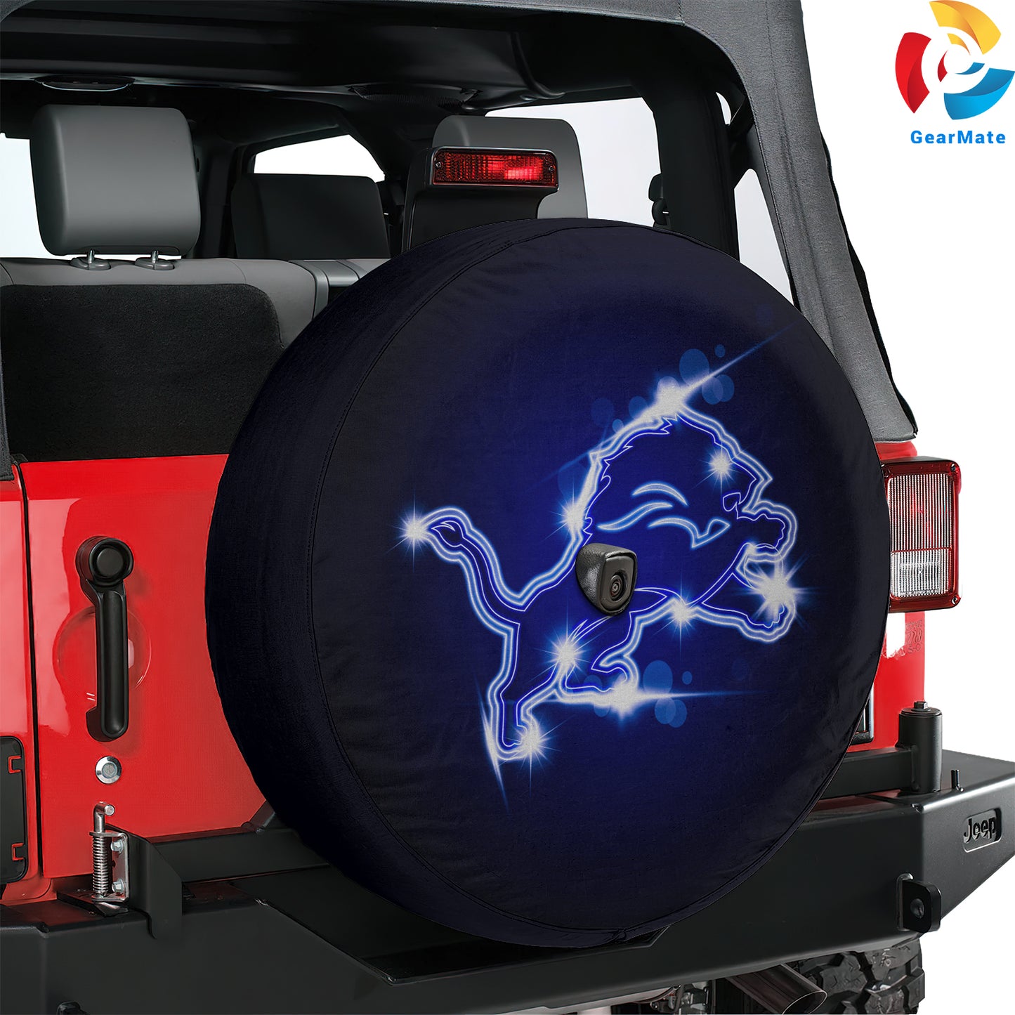 Detroit Lions Spare Tire Cover – Premium Waterproof UV Resistant Protector