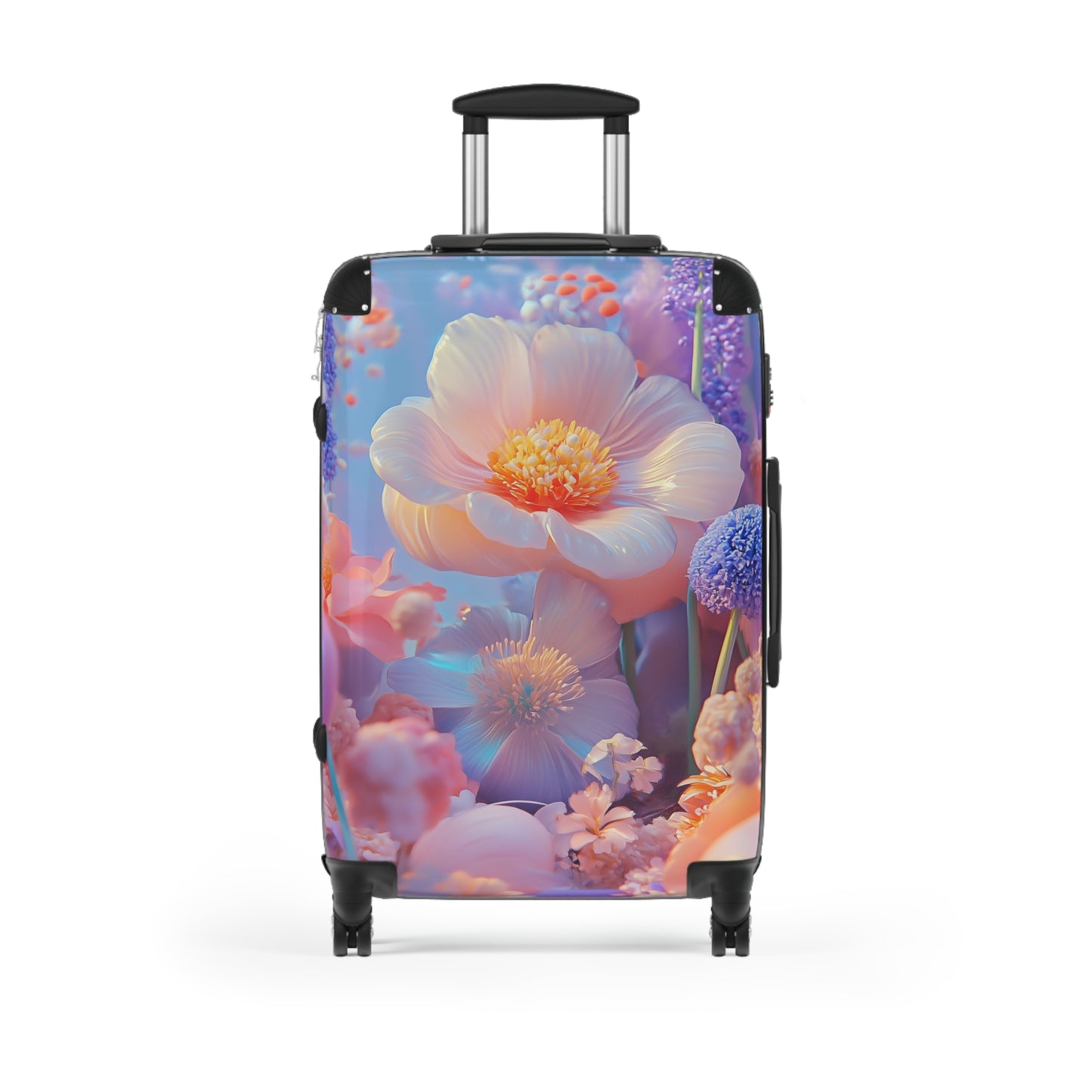 Nature Flowers Floral Lavender Spring Art Carry-On Suitcase - Stylish Luggage for Travelers