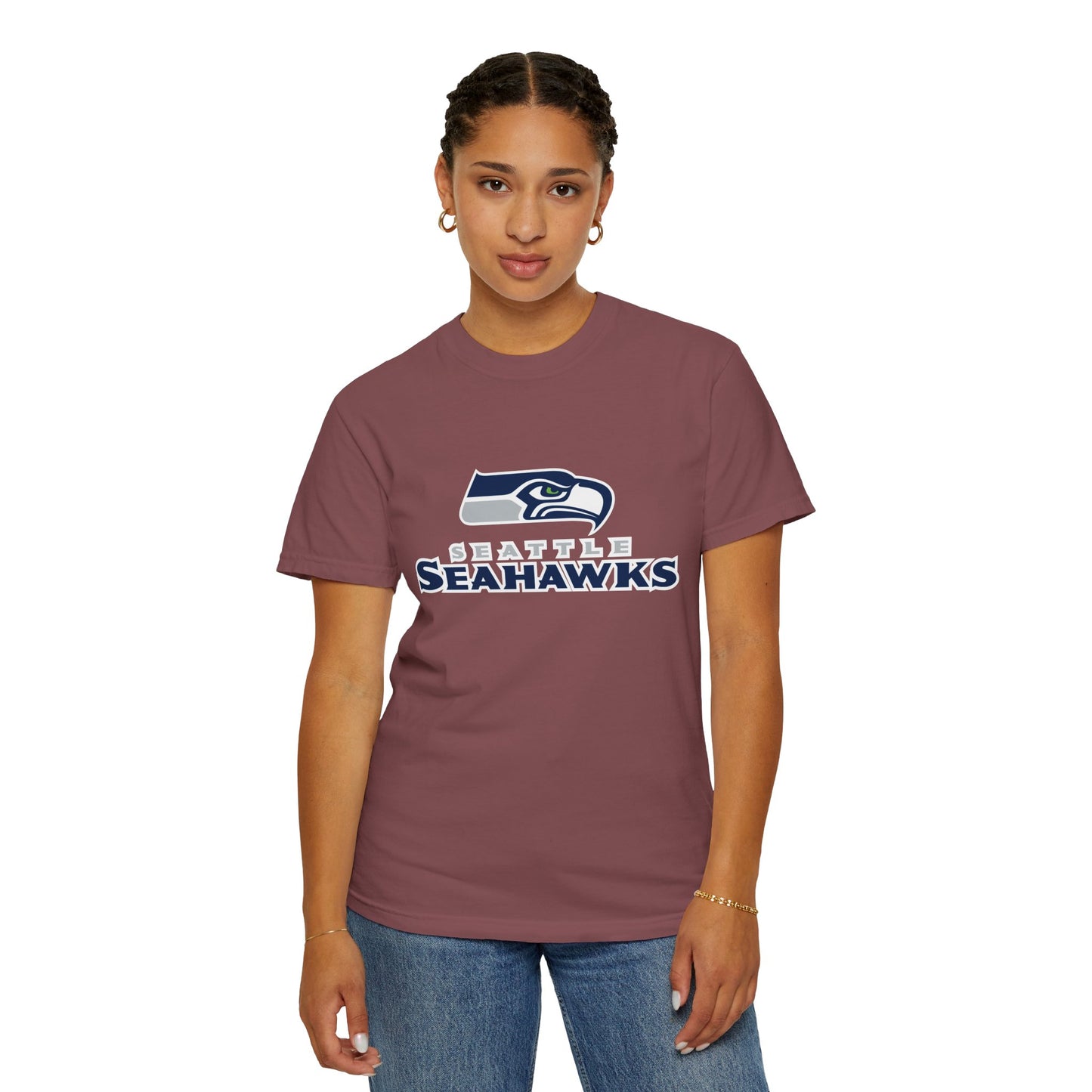 Seattle Seahawks Gear Garment-Dyed T-Shirt – Premium Cotton Tee for Customization