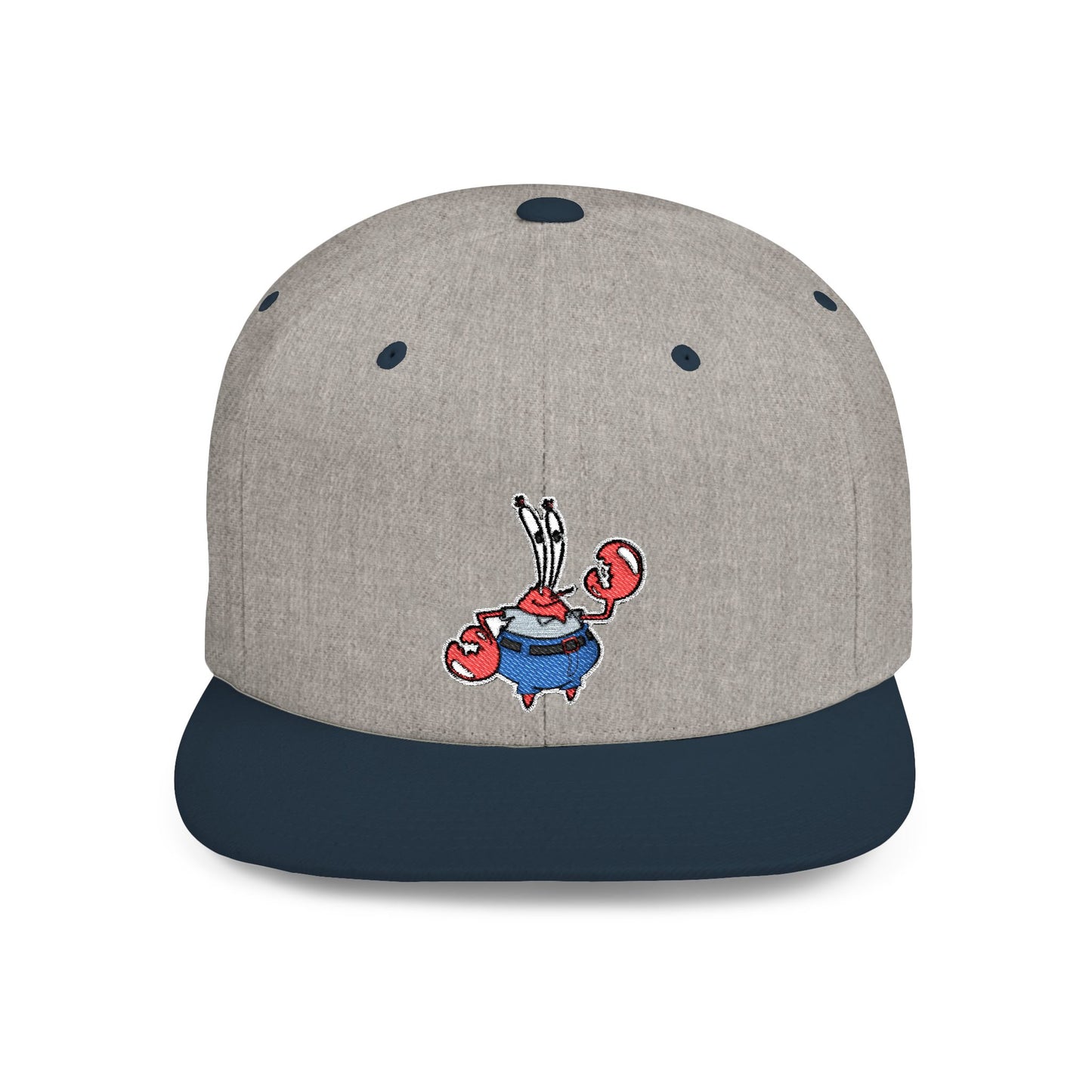 Spongebob Squarepants Mr Krabs Flat Bill Snapback – Lightweight, Custom Fit, Premium Quality
