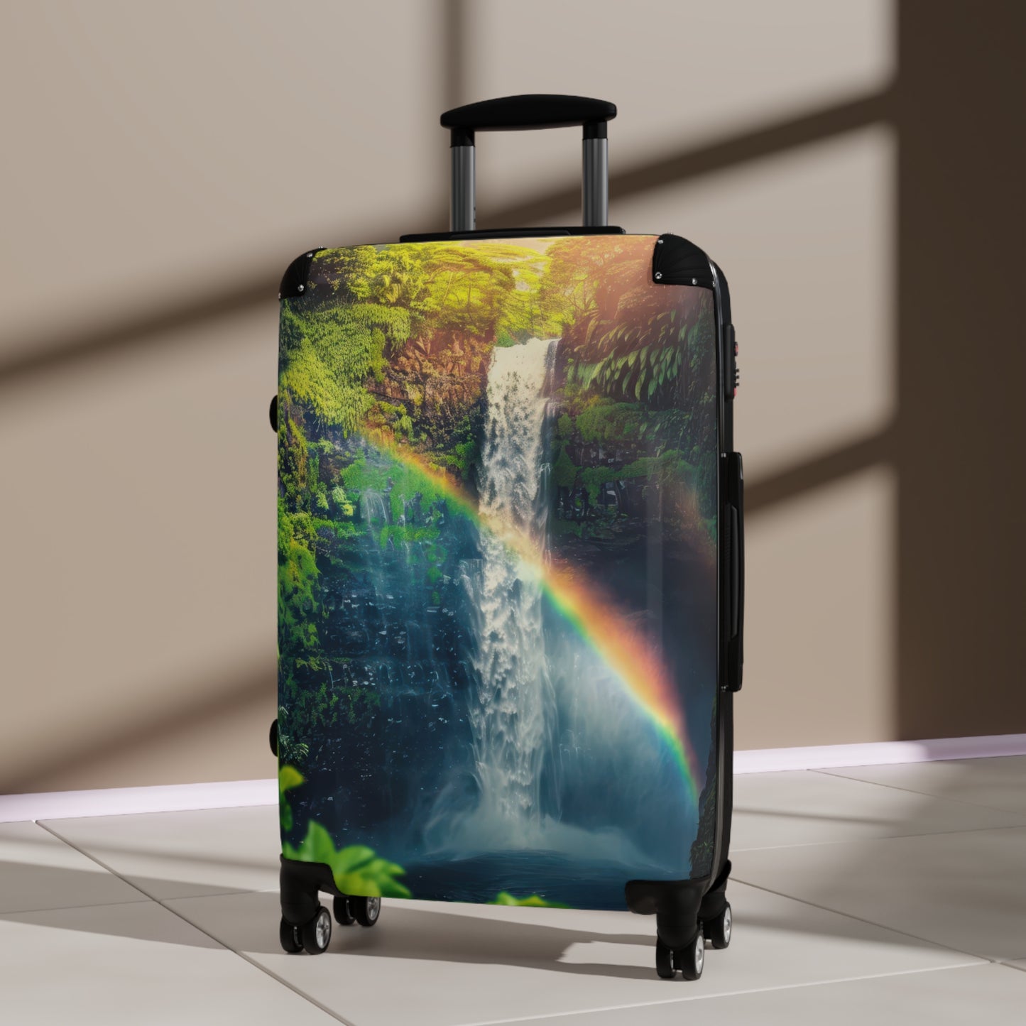 Nature Waterfall Vibrant Art Carry-On Suitcase - Stylish Luggage for Travelers