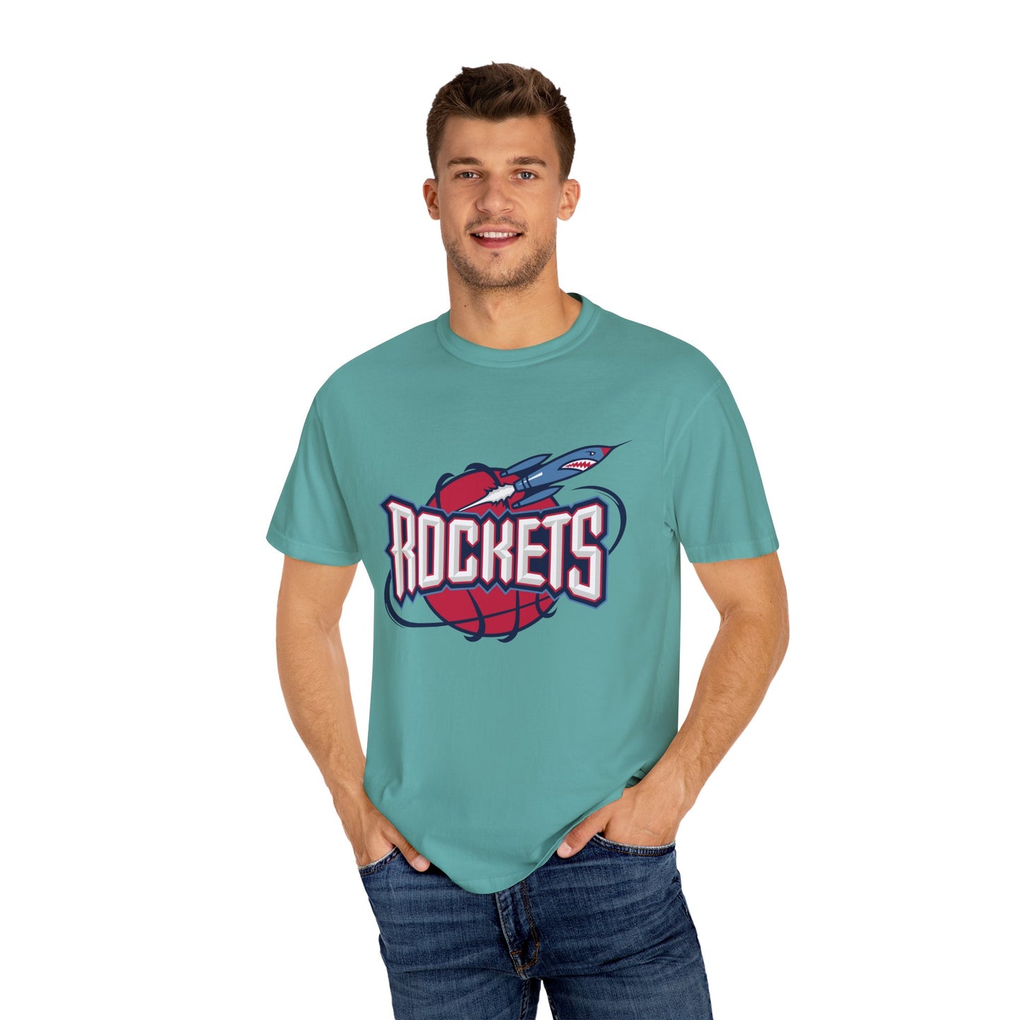 Houston Rockets Game Day Garment-Dyed T-Shirt – Premium Cotton Tee for Customization
