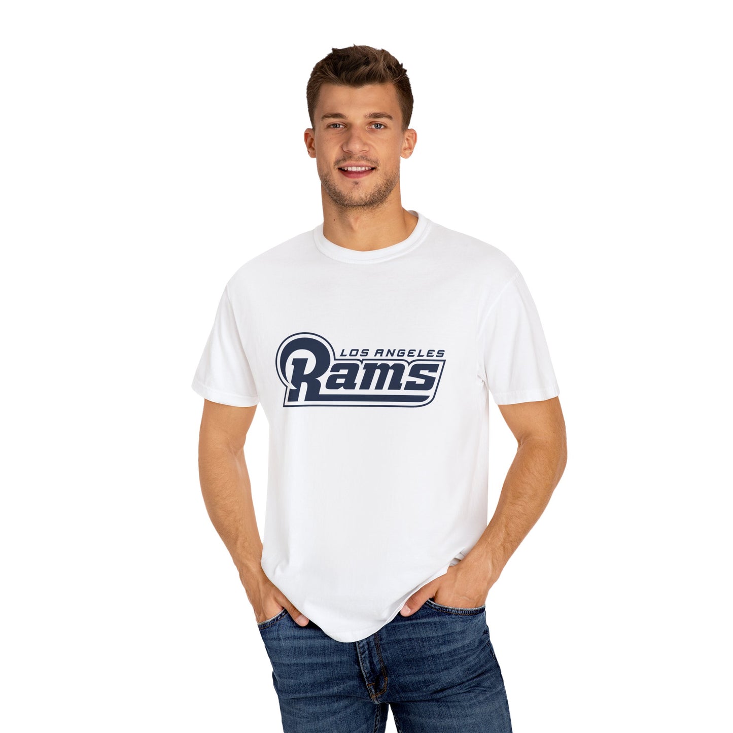 Los Angeles Rams Gear Garment-Dyed T-Shirt – Premium Cotton Tee for Customization