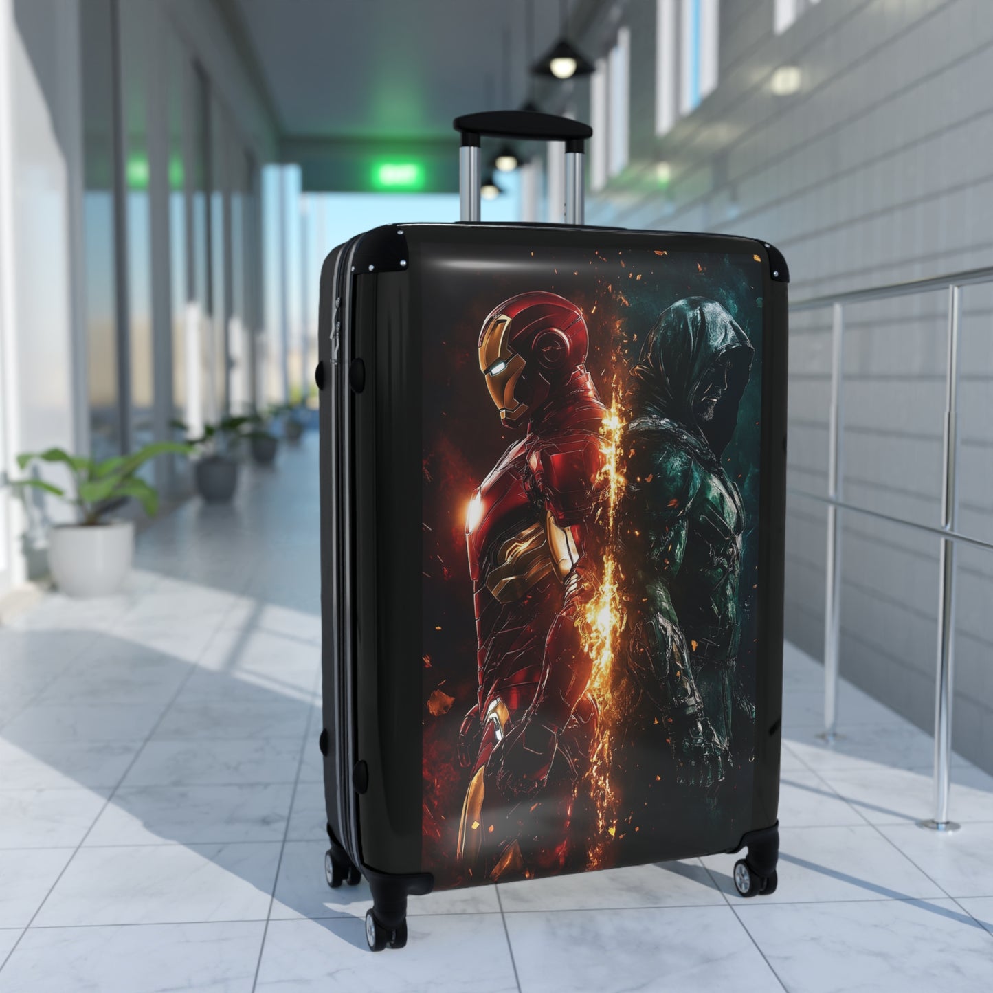 Marvel Iron Man Dr Doom Carry-On Suitcase - Stylish Luggage for Travelers