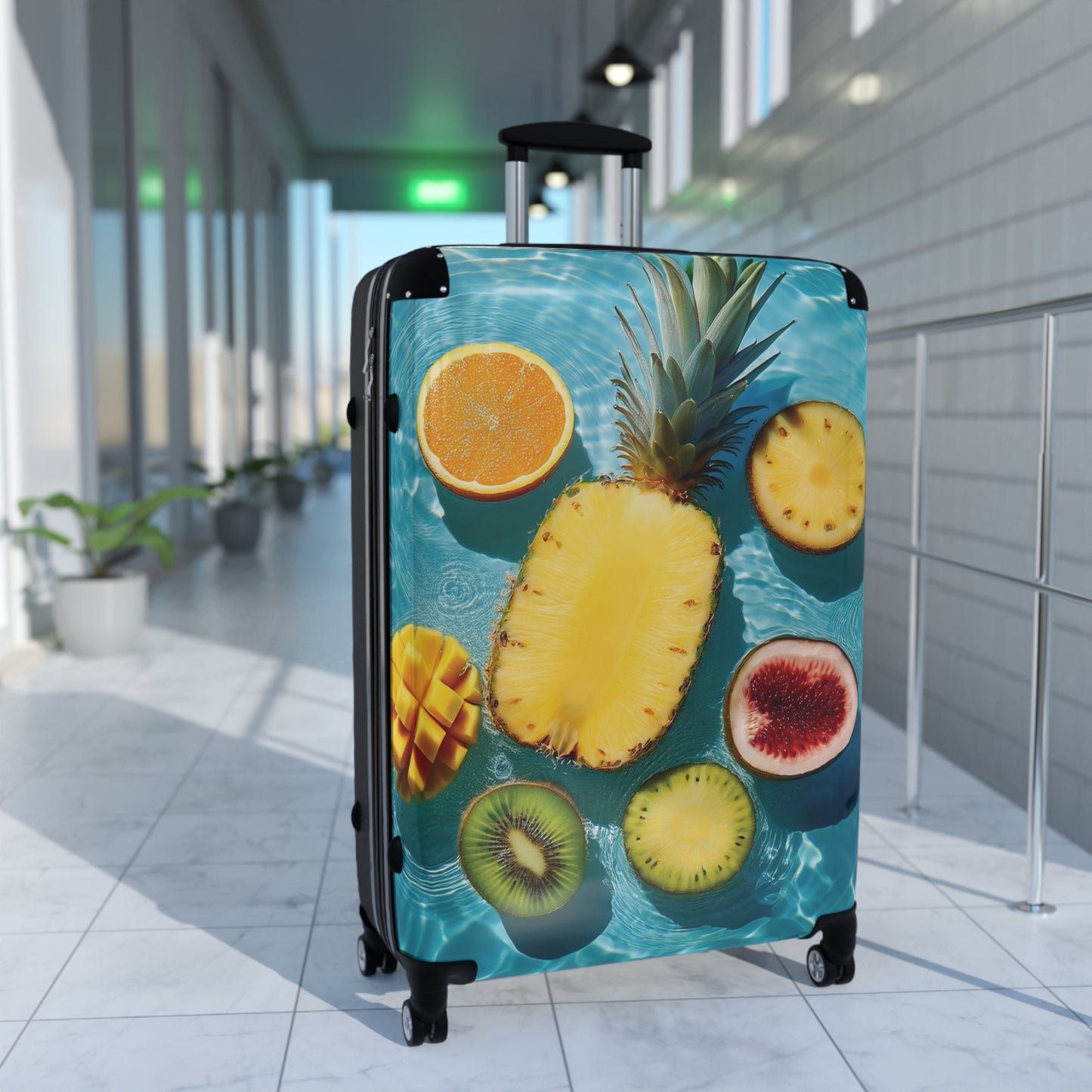 Nature Summer Tropical Fruits Float Carry-On Suitcase - Stylish Luggage for Travelers