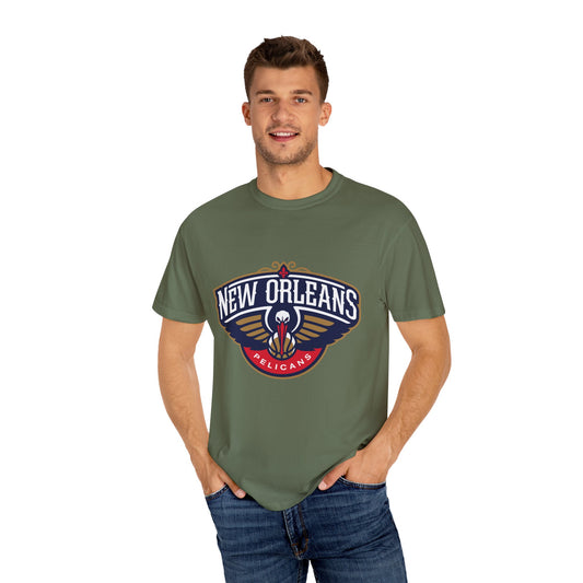 New Orleans Pelicans Garment-Dyed T-Shirt – Premium Cotton Tee for Customization