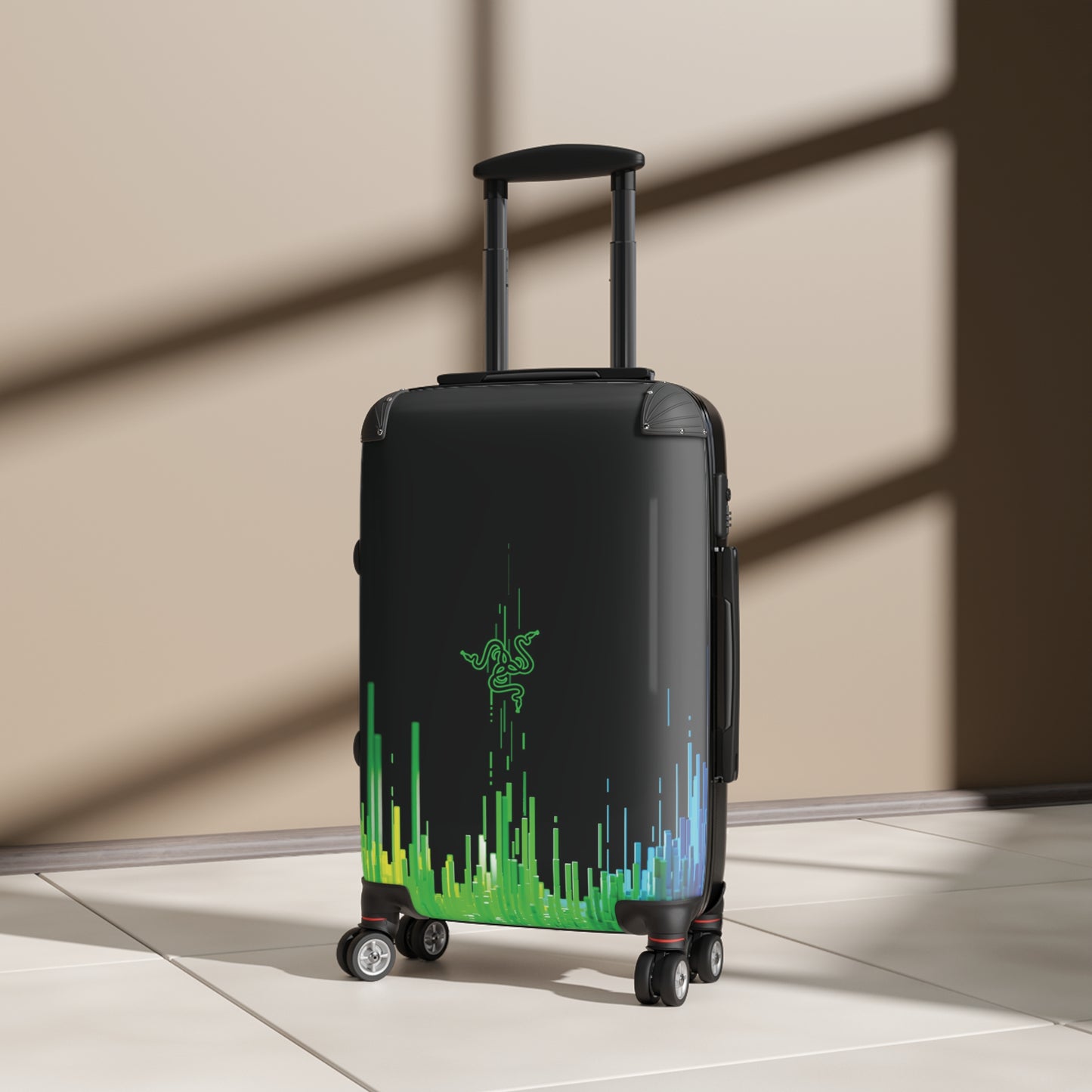 Abstract Razor Logo 1 Art Carry-On Suitcase - Stylish Luggage for Travelers