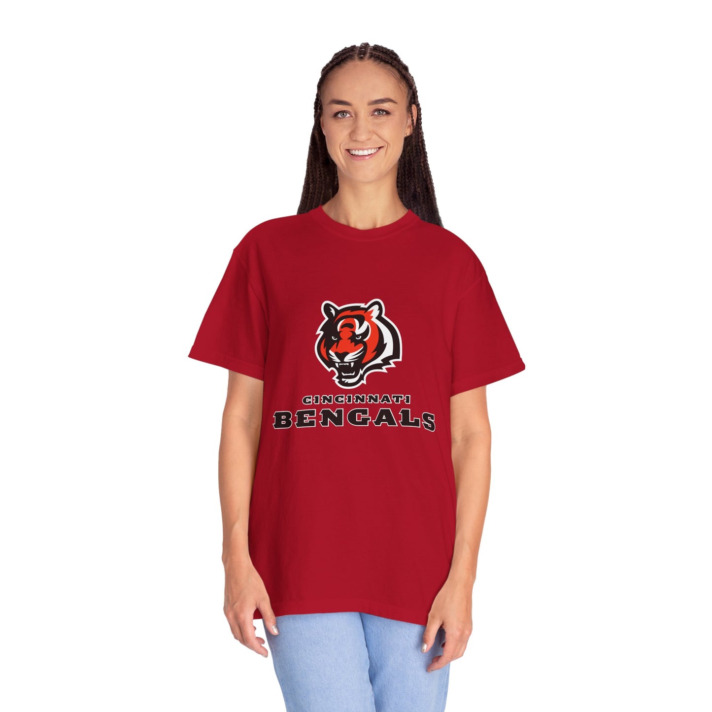 Cincinnati Bengals Gear Garment-Dyed T-Shirt – Premium Cotton Tee for Customization